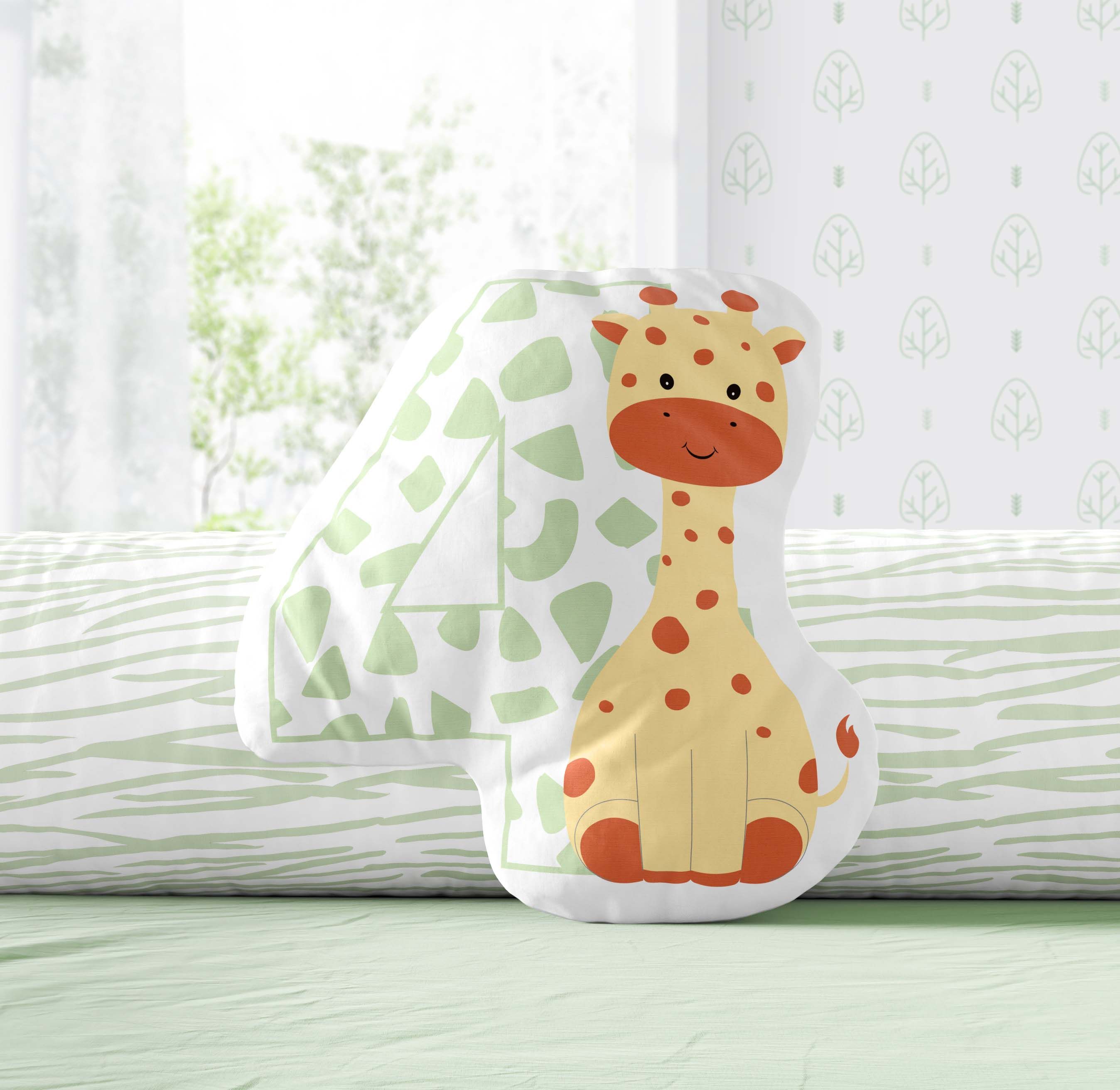 Almofada Mesversário Amiguinhos Safári