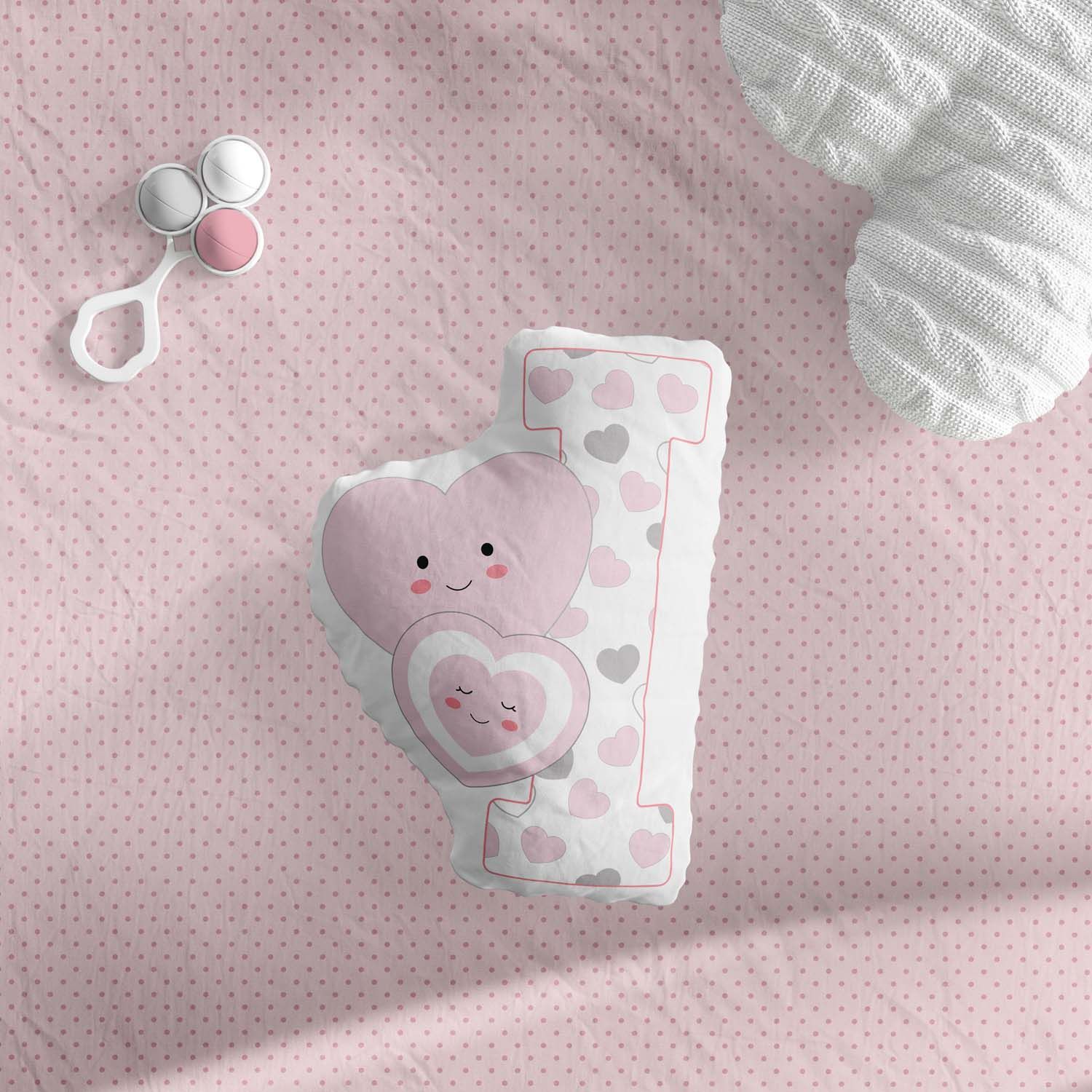 Almofada Amor da Mamãe Letras de A a Z