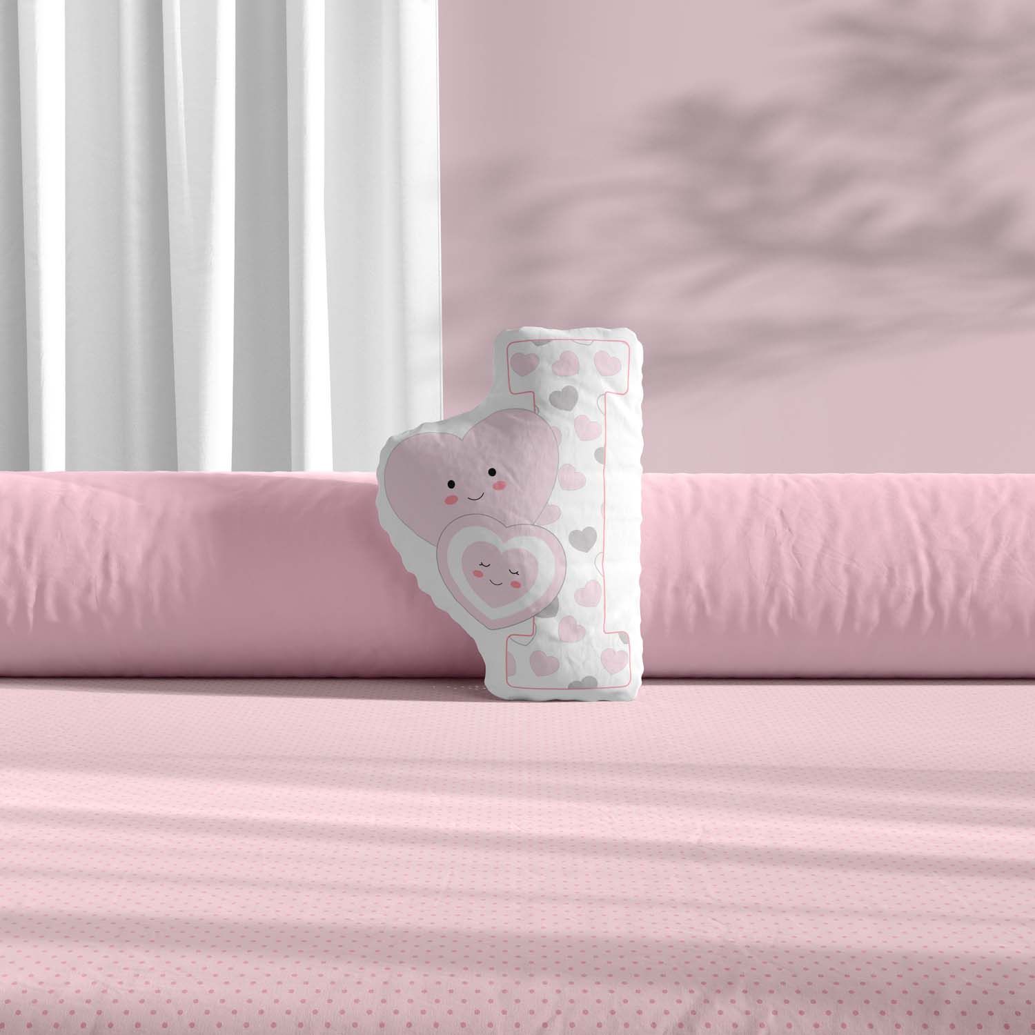 Almofada Amor da Mamãe Letras de A a Z