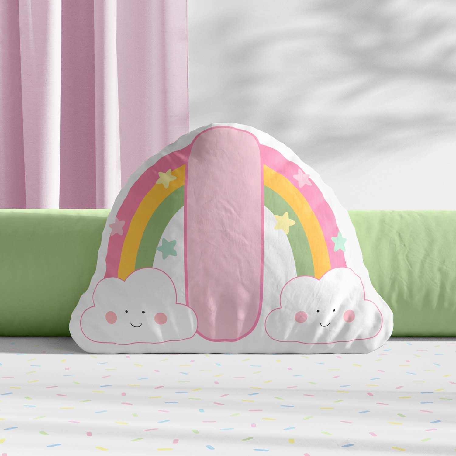 Almofada Arco-Iris Letras de A a Z