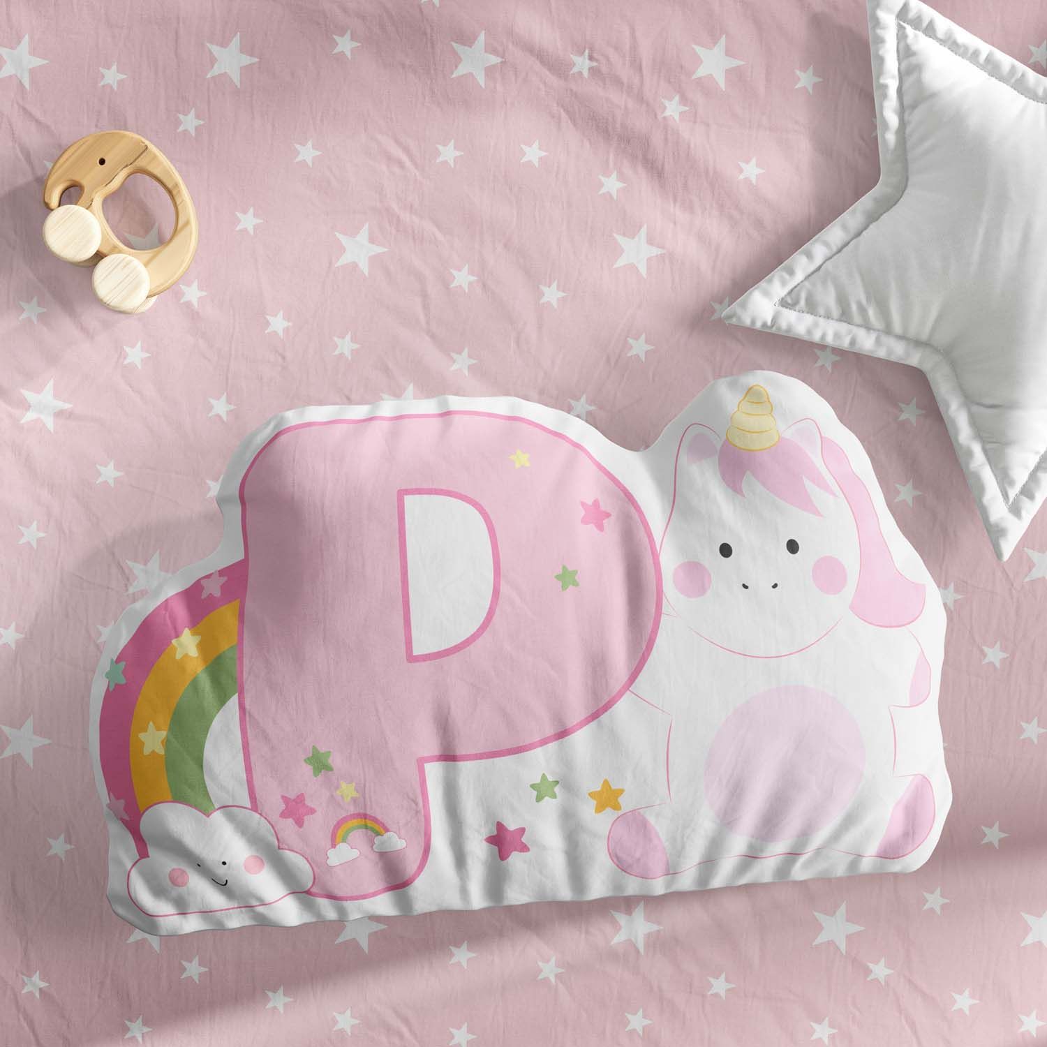 Almofada Arco-Iris Letras de A a Z