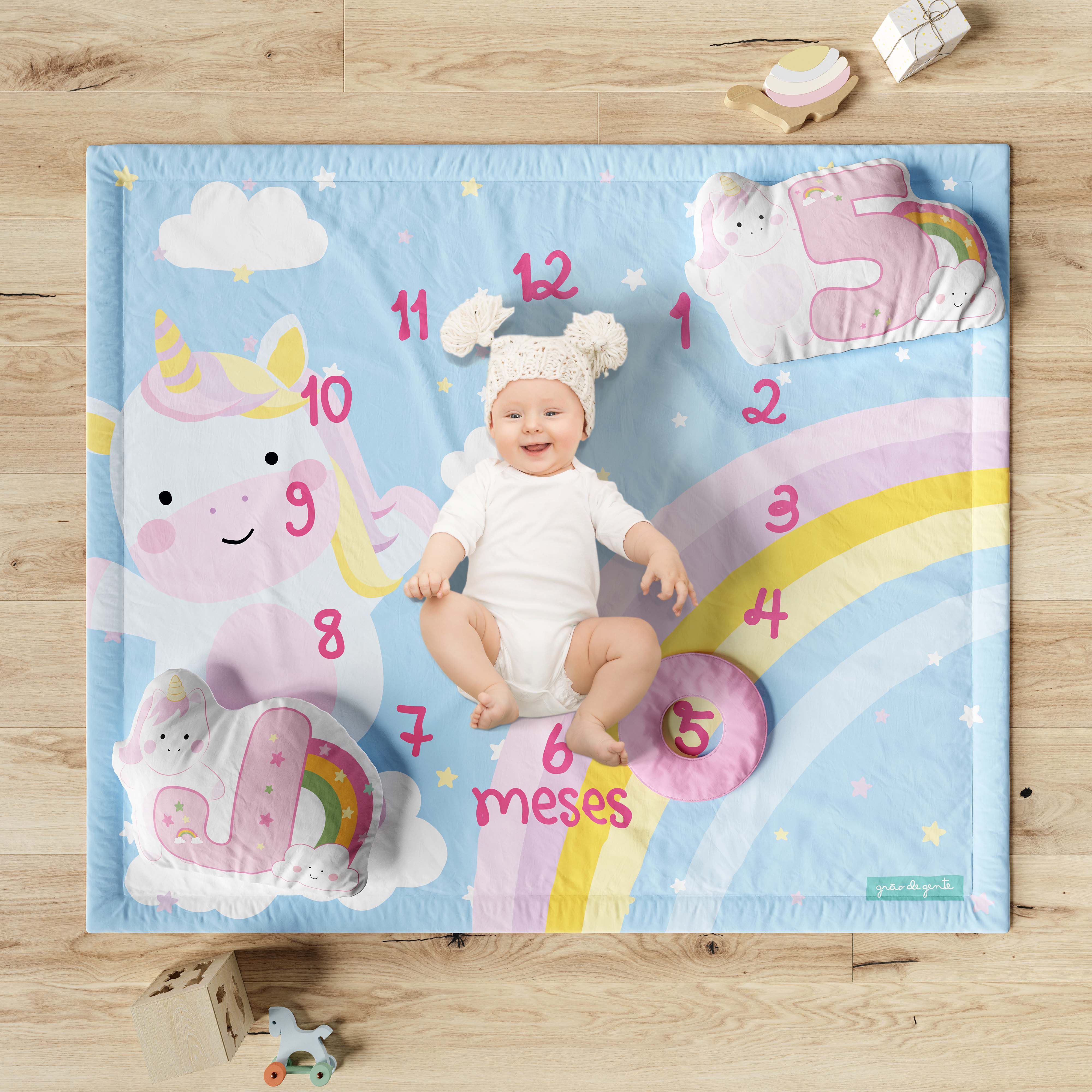 Tapete Mesversário Arco Íris