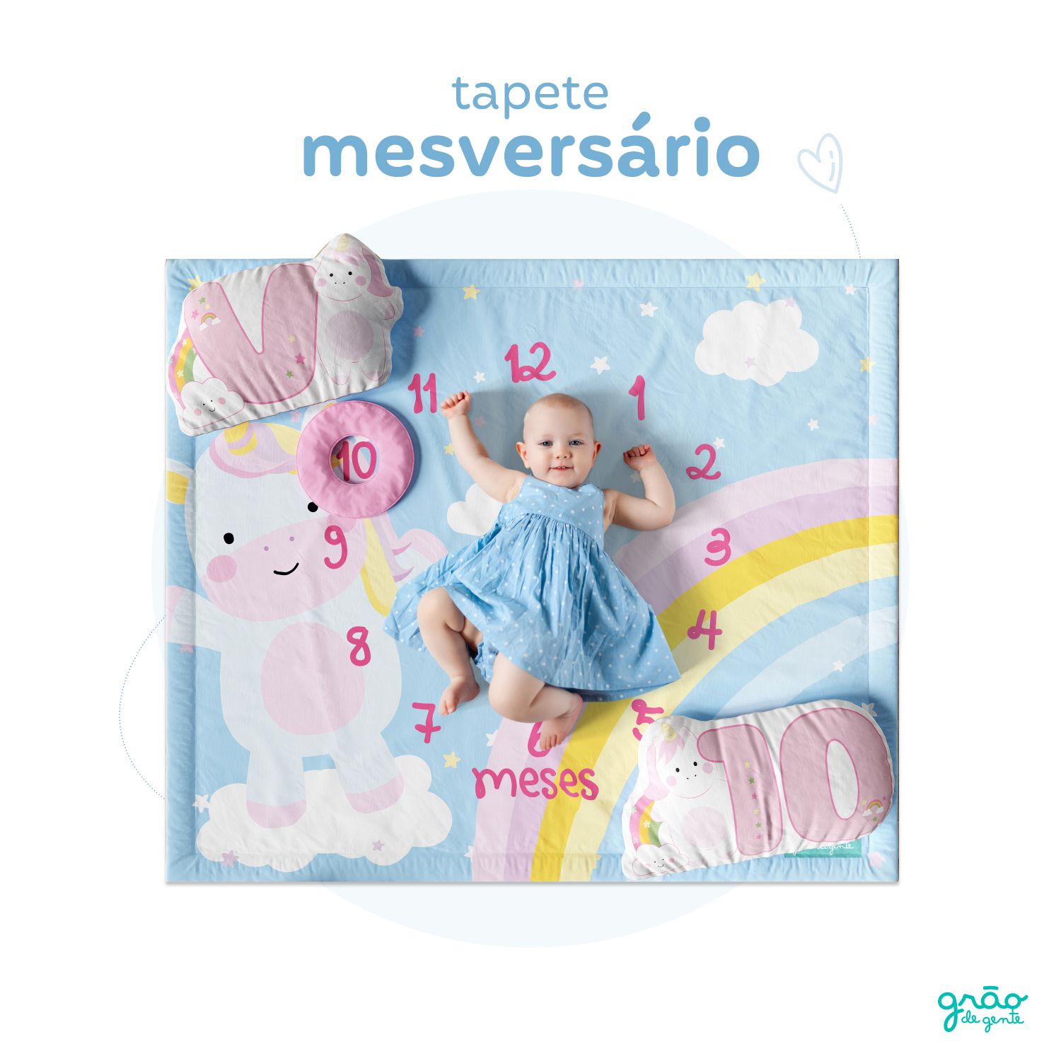 Tapete Mesversário Arco Íris