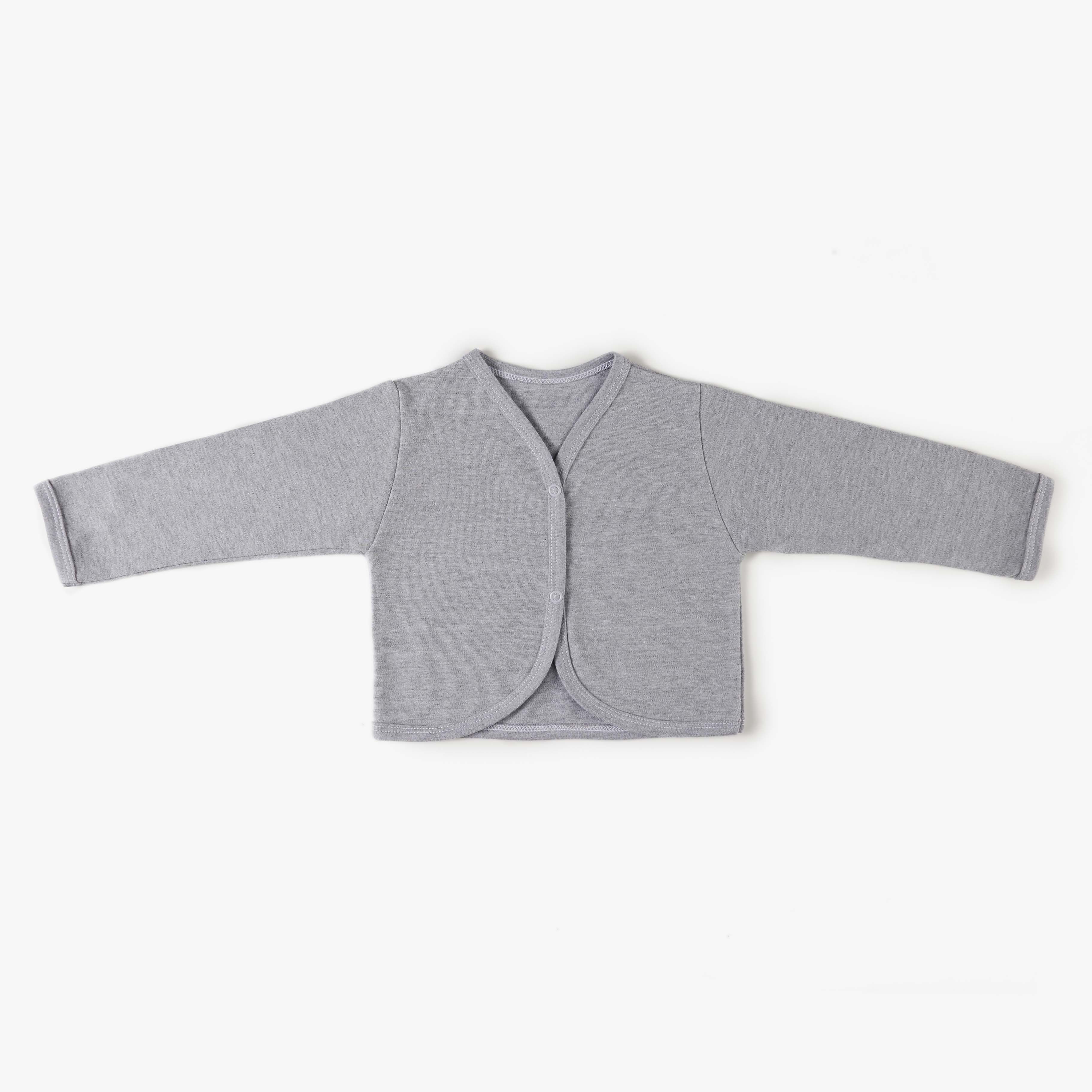 Casaquinho Comfort em Algodão Egípcio Azul Bebê