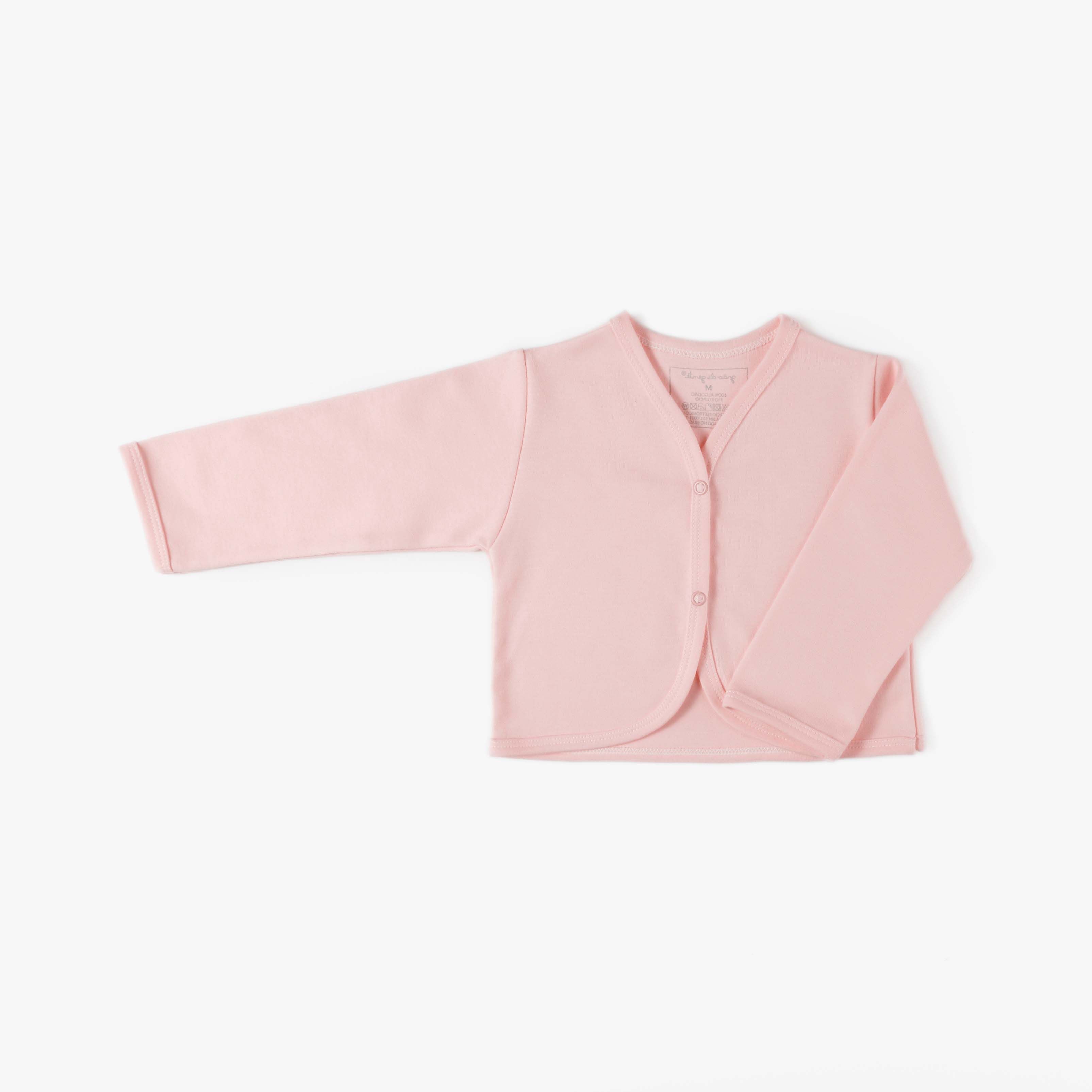 Casaquinho Comfort em Algodão Egípcio Rosa 6m