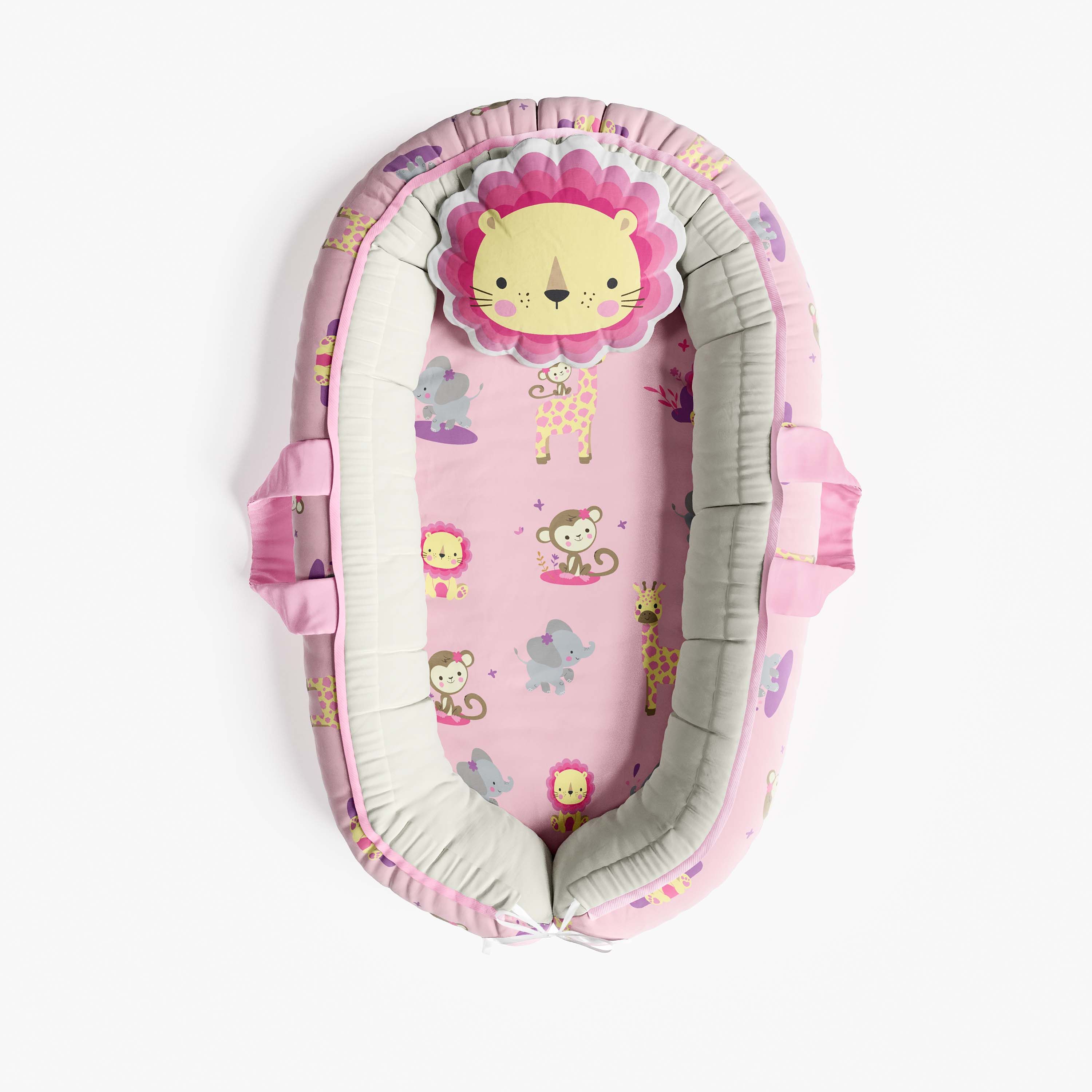 Ninho para Bebê Redutor de Berço Leão Selva Baby 80cm