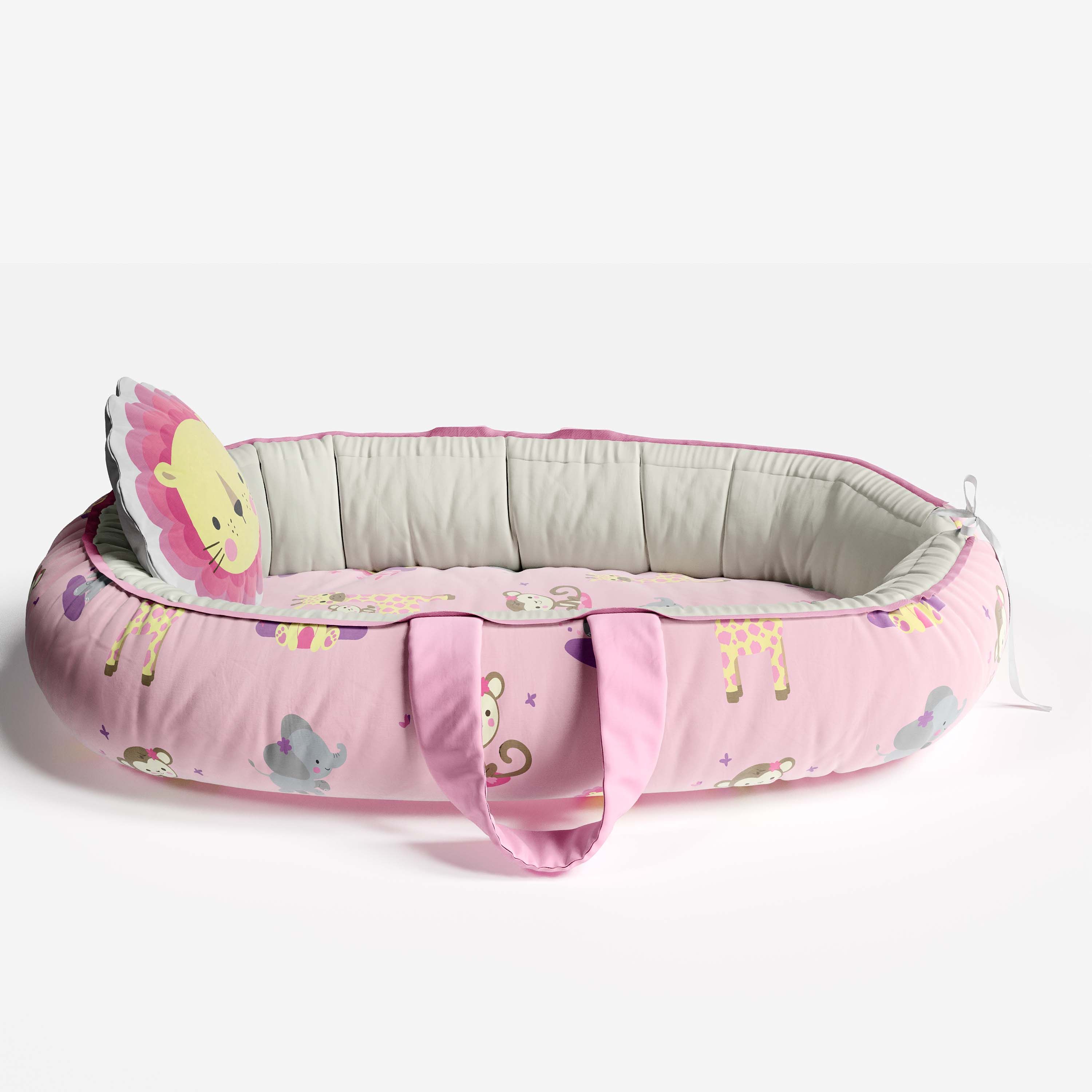 Ninho para Bebê Redutor de Berço Leão Selva Baby 80cm