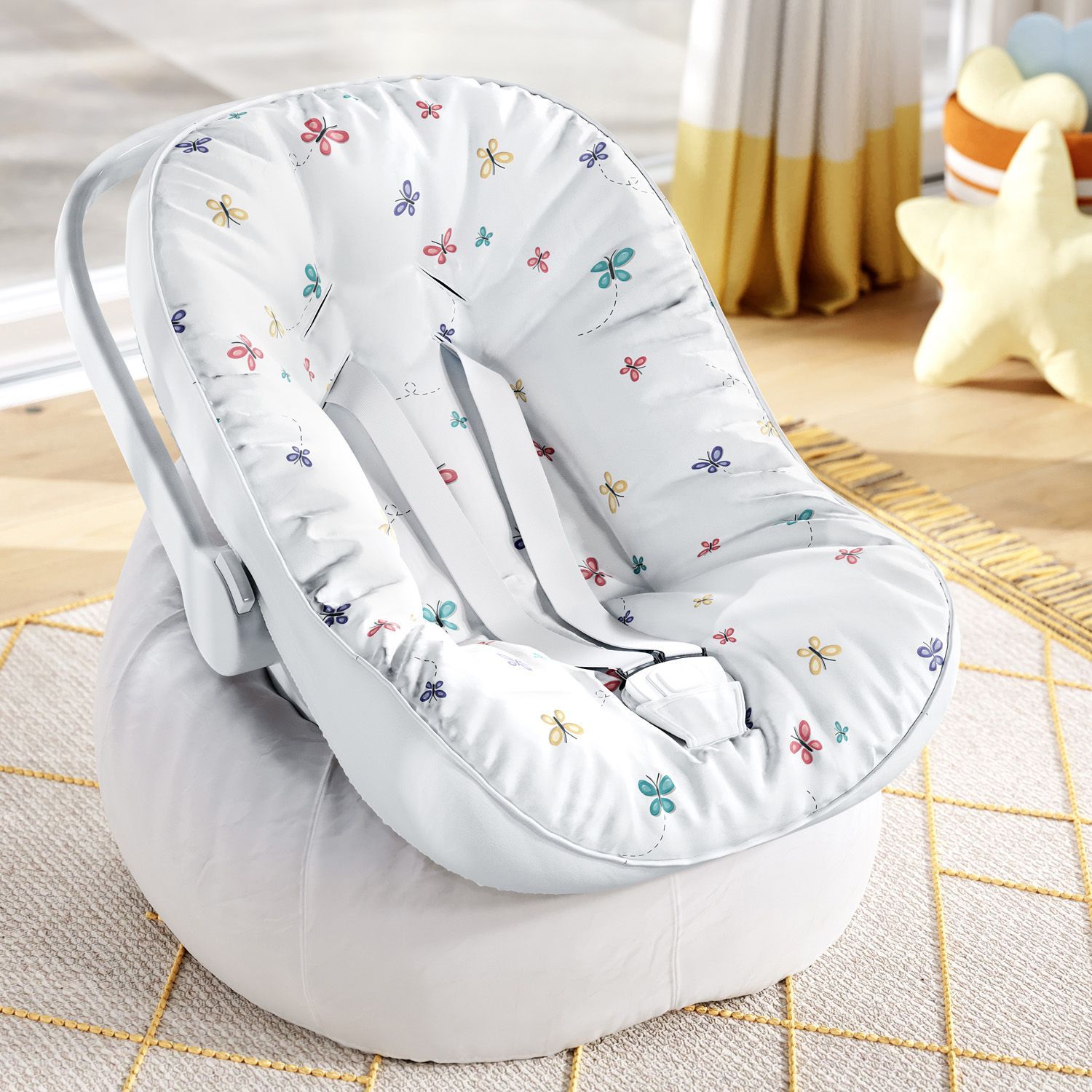 Capa de Bebê Conforto Borboletas