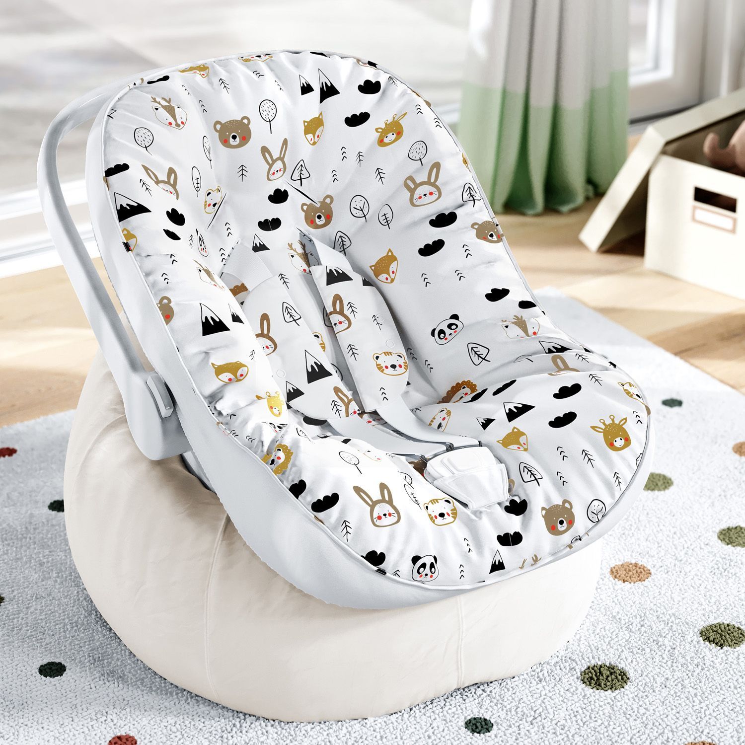 Capa de Bebê Conforto Safári Escandinavo