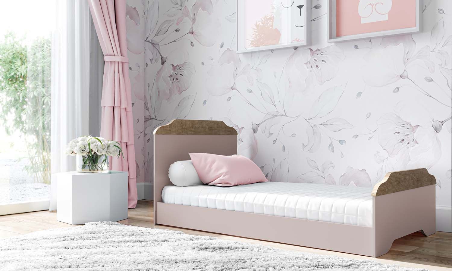 Berço Americano Branco Mel