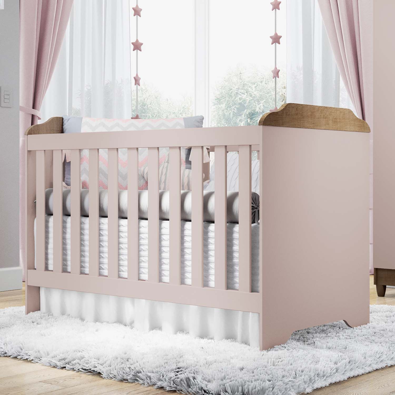 Berço Americano Branco Mel