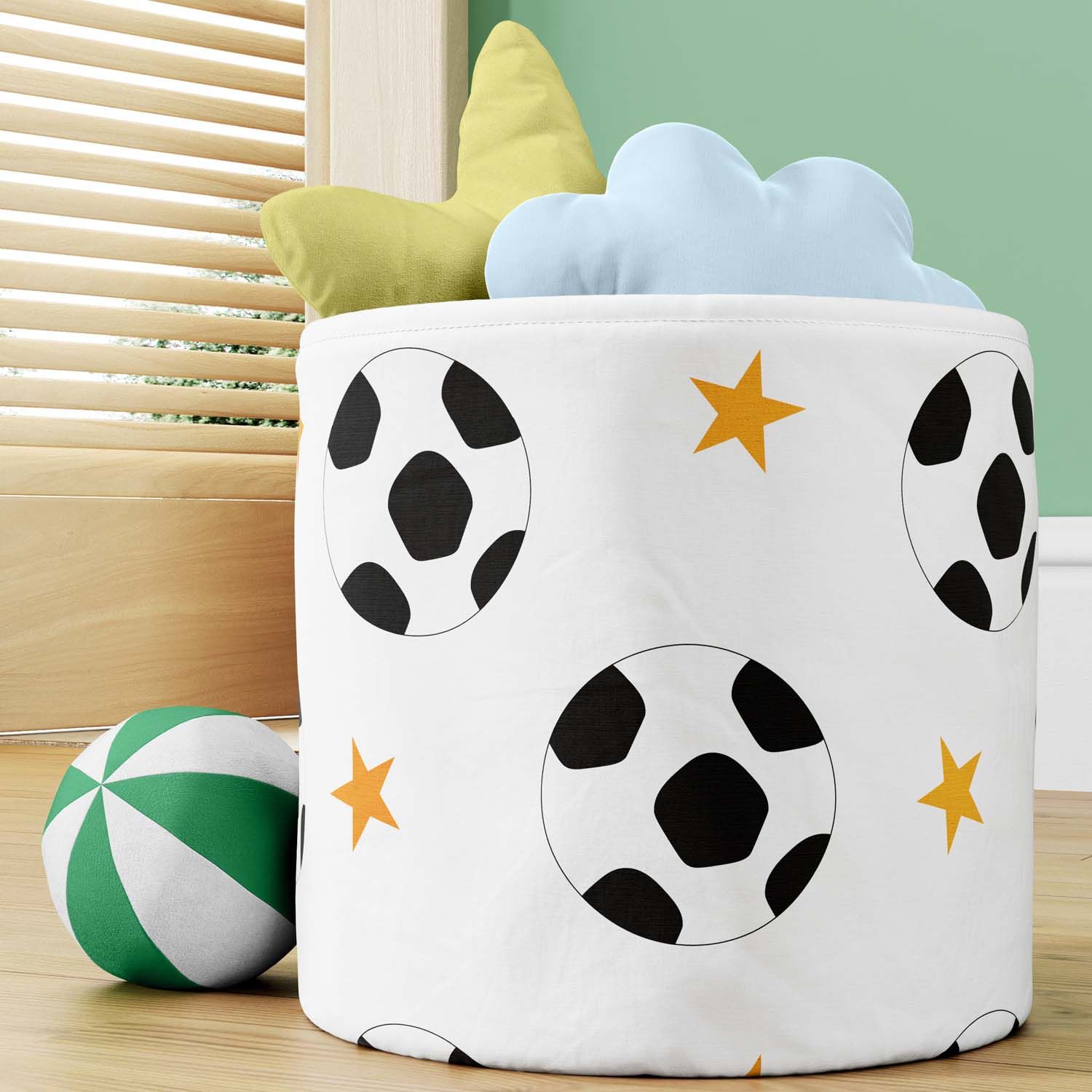 Cesto Organizador Bola de Futebol Seleções do Mundo 22cm