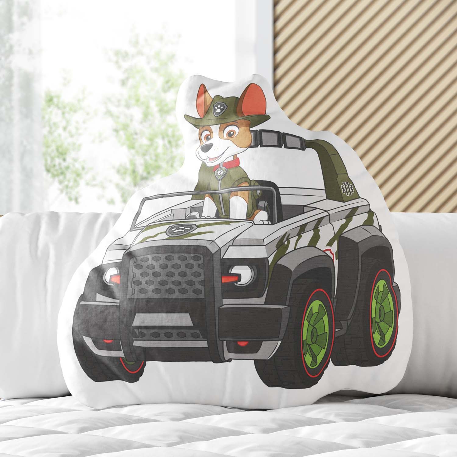 Almofada Tracker no Carro de Aventura Patrulha Canina