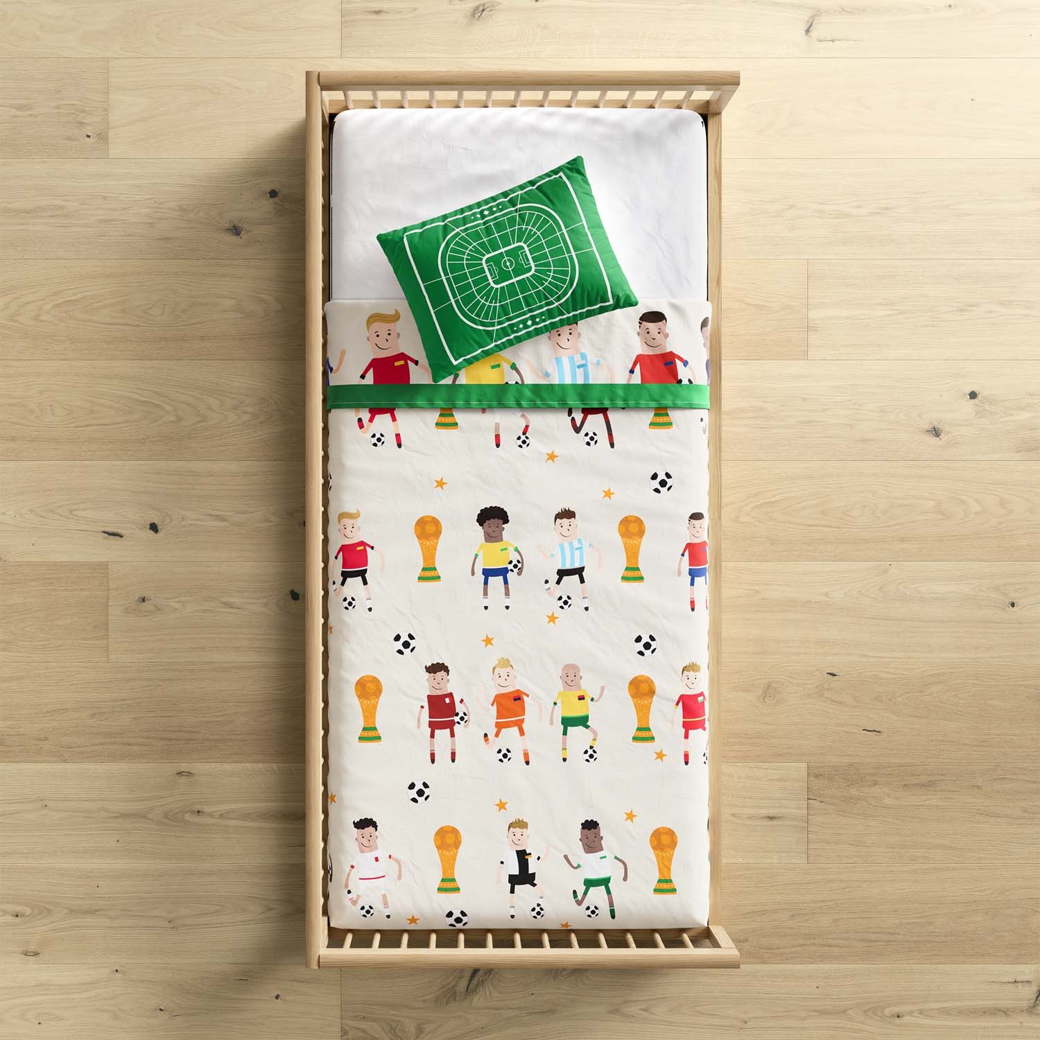 Jogo de Lençol Mini Cama Seleções do Mundo