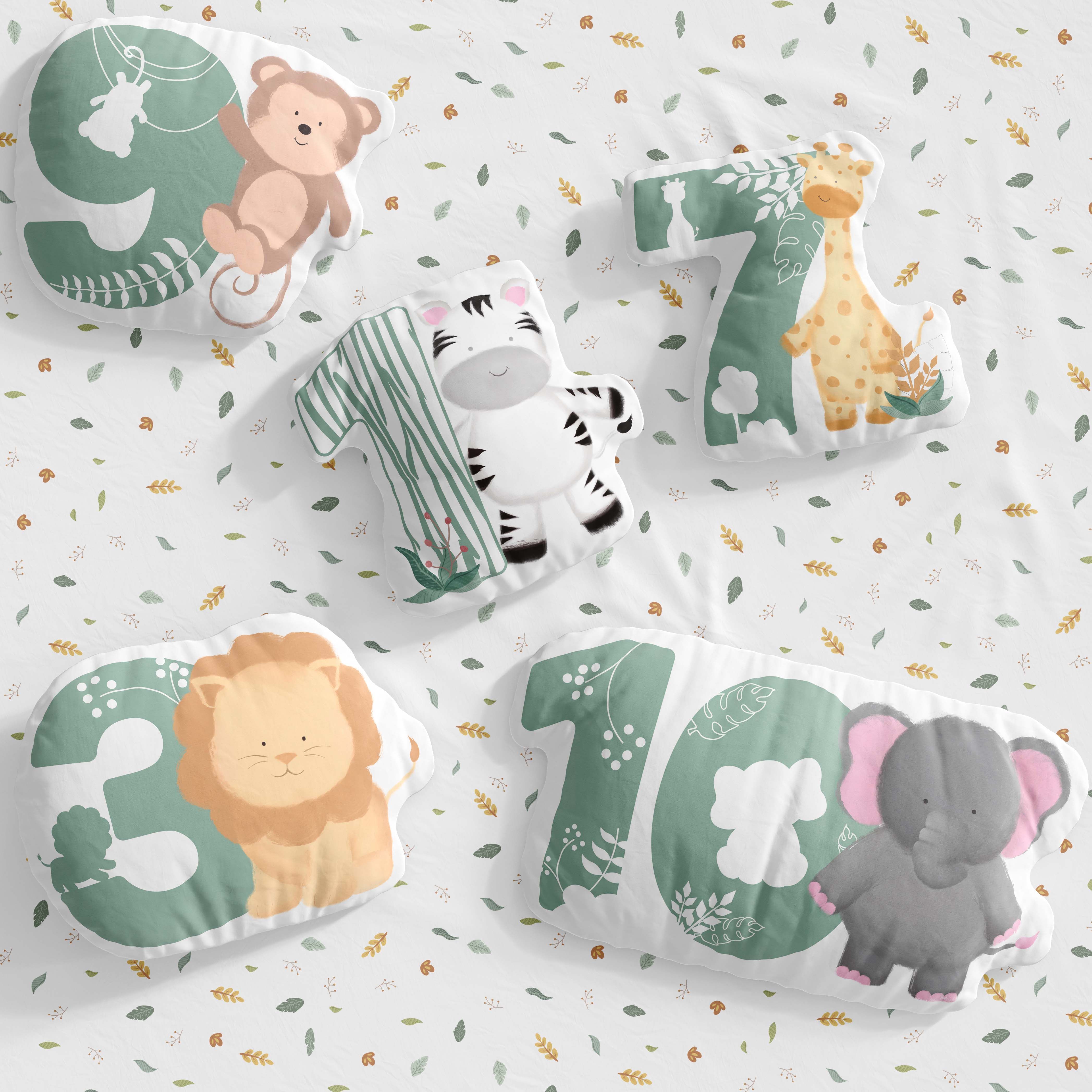 Almofada Mesversário Safári Aquarela