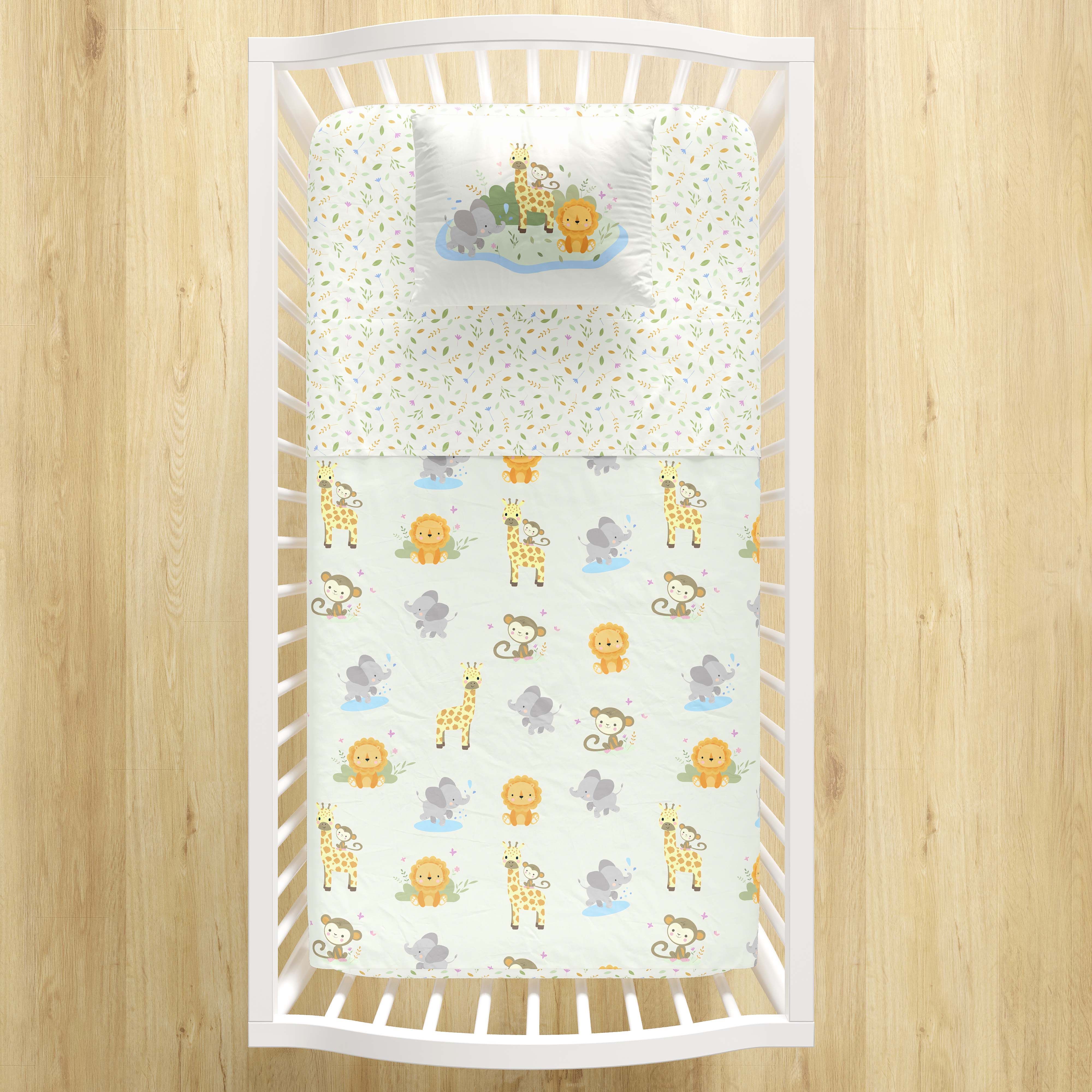 Jogo de Lençol Berço Selva Baby