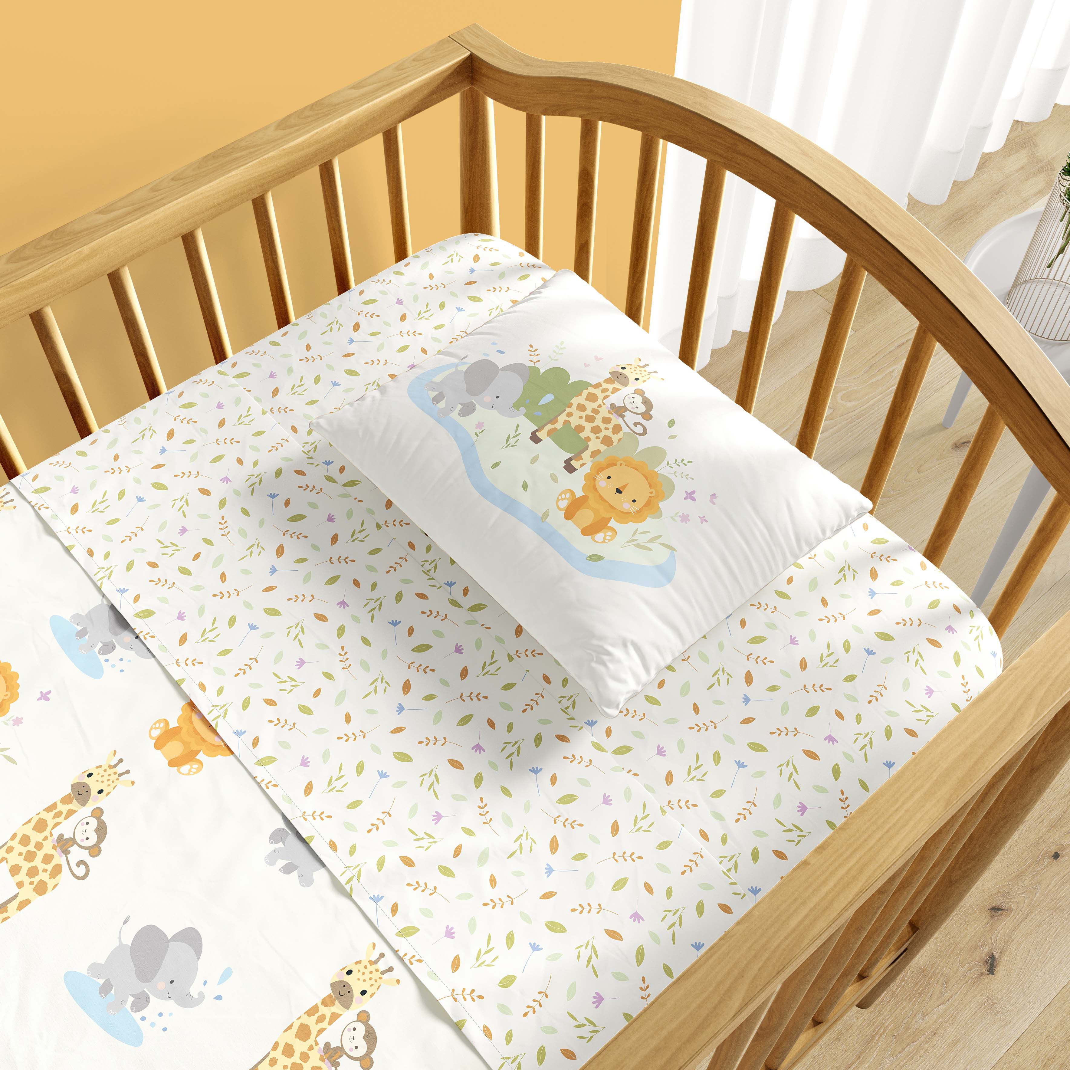 Jogo de Lençol Berço Selva Baby