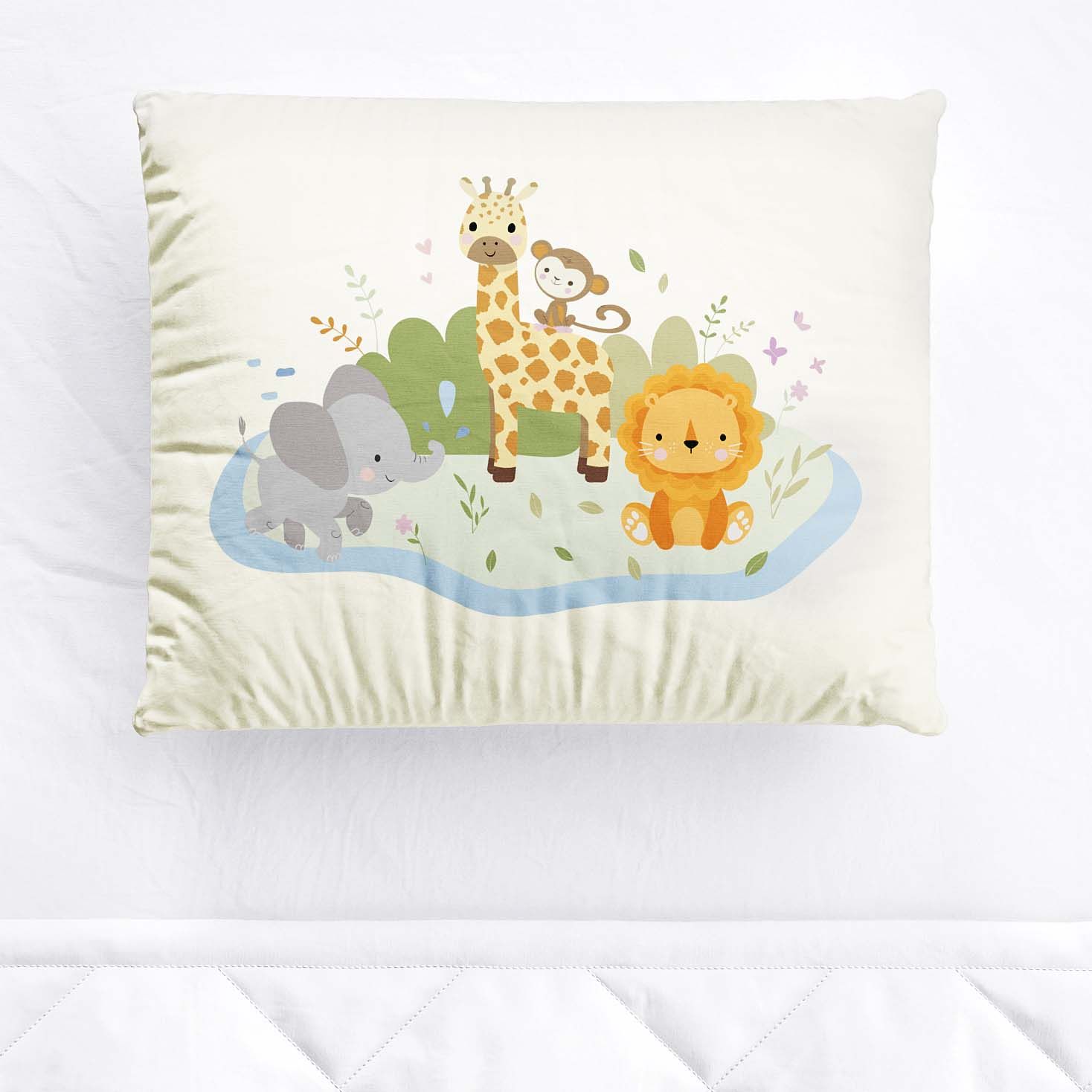 Fronha Bebê Animais Selva Baby