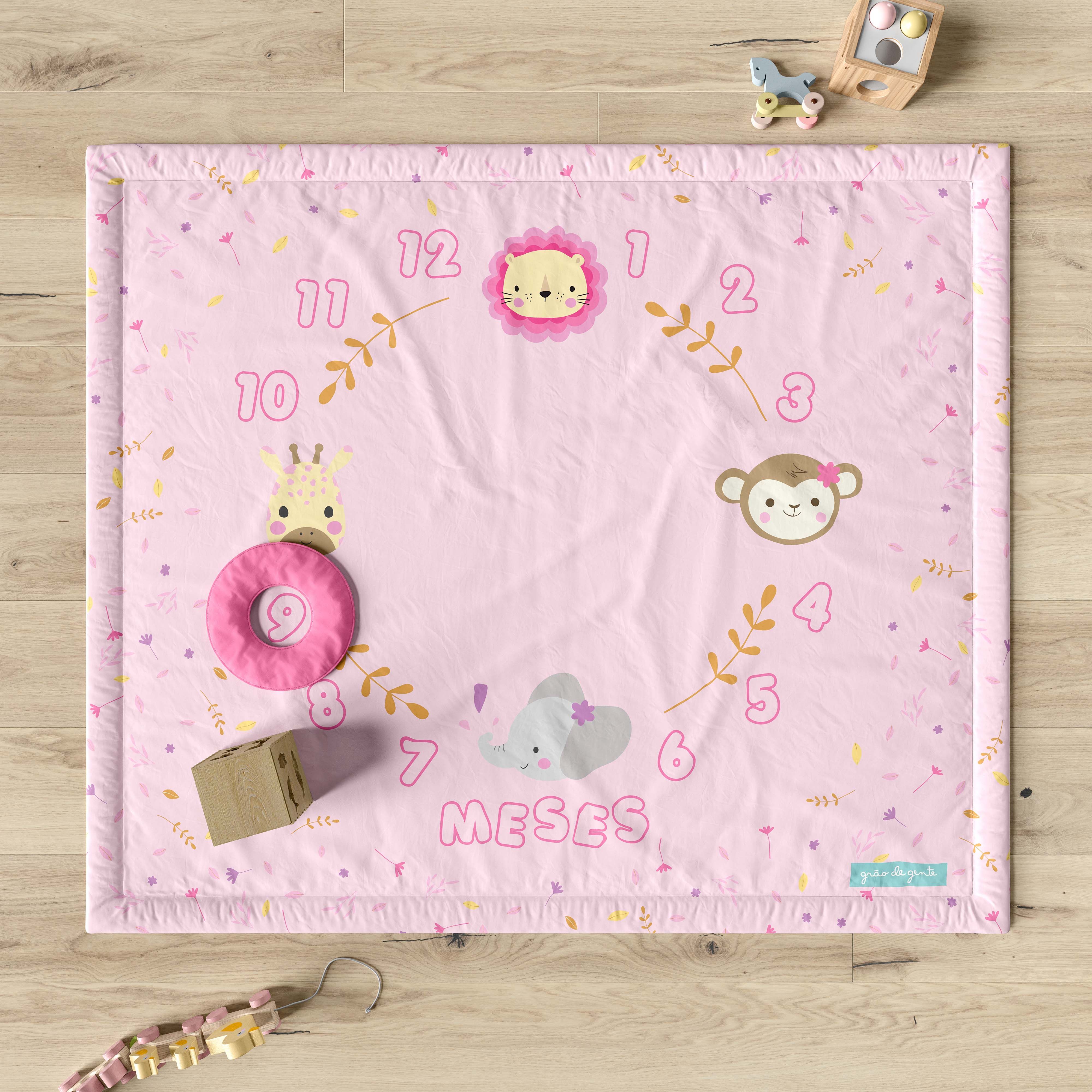 Tapete Mesversário Selva Baby