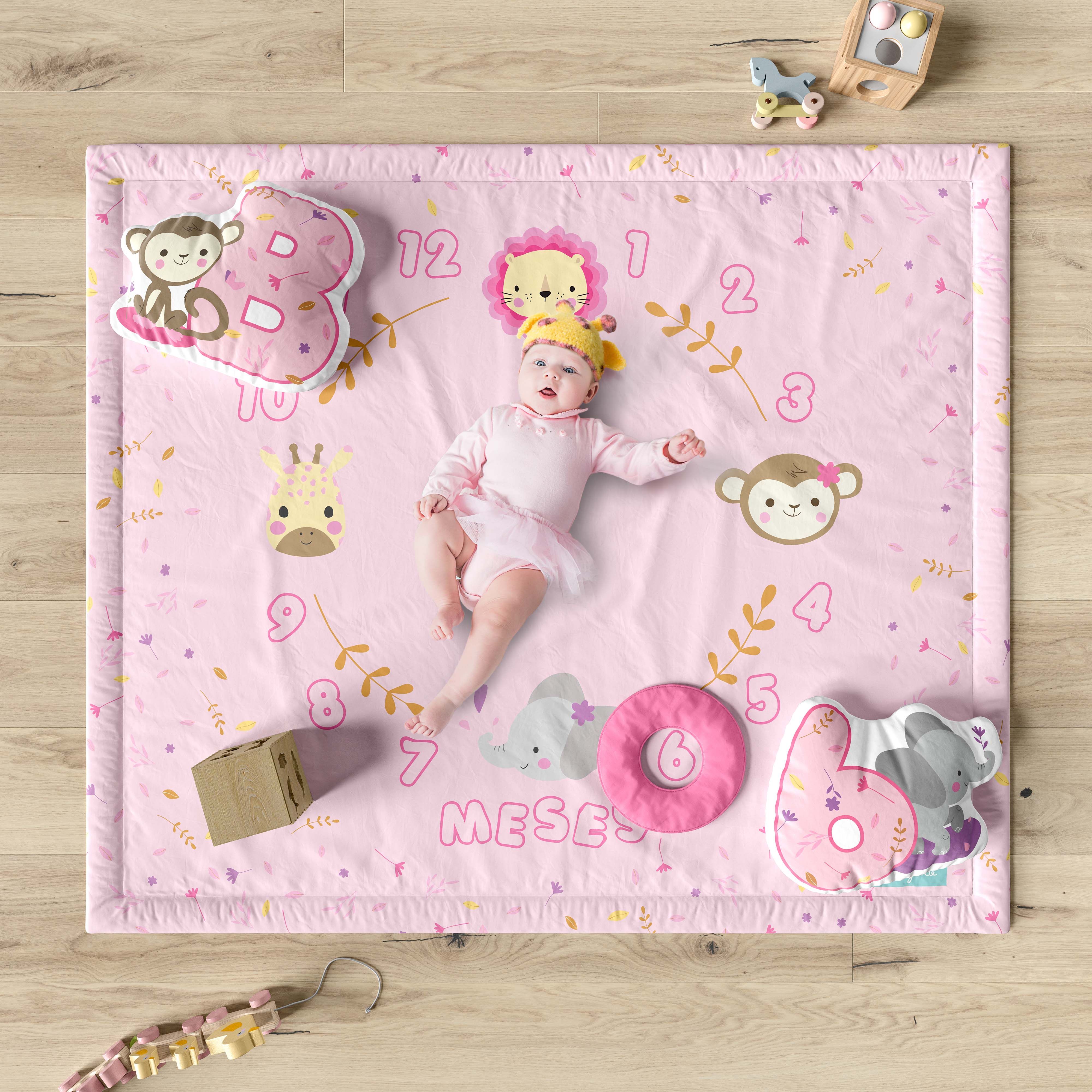 Tapete Mesversário Selva Baby
