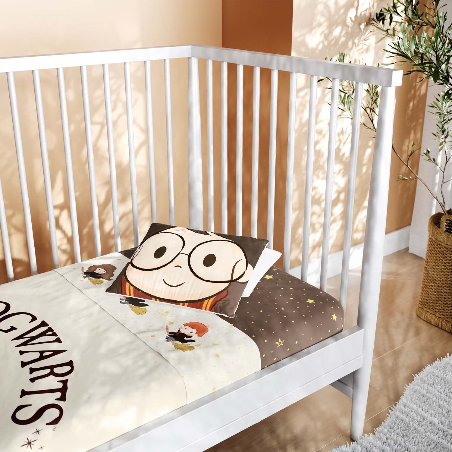 Jogo de Lençol Berço Harry Potter Hogwarts