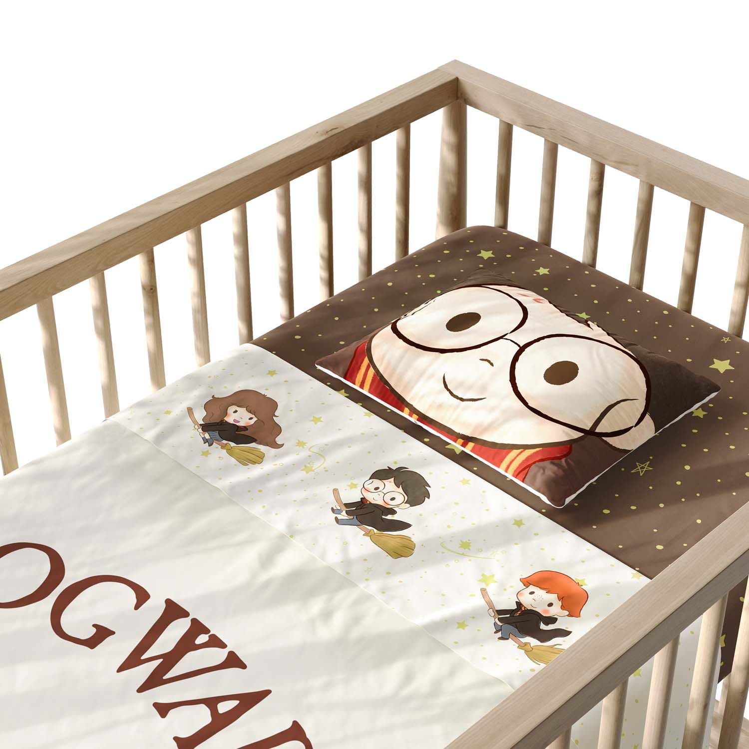 Jogo de Lençol Berço Harry Potter Hogwarts