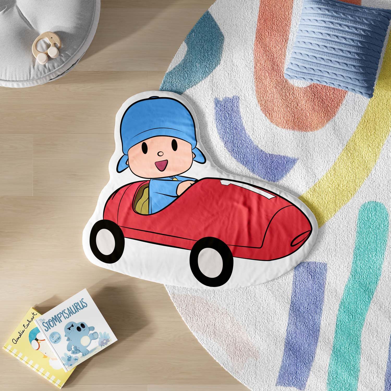 Tapete Pocoyo no Carro 76cm