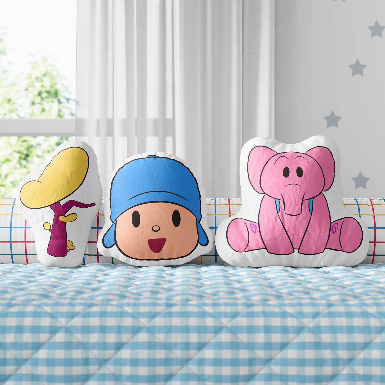 Almofadas Pocoyo Árvore e Elly