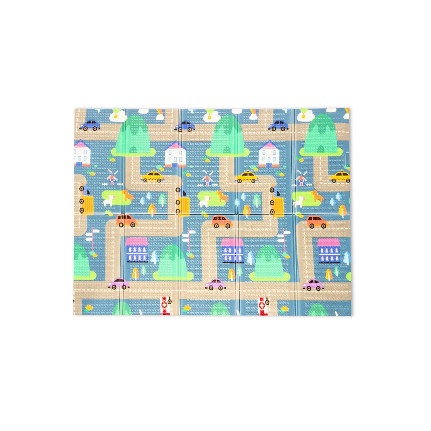 Tapete Infantil Dobrável ABC Bichinhos na Cidade 200 x 150cm