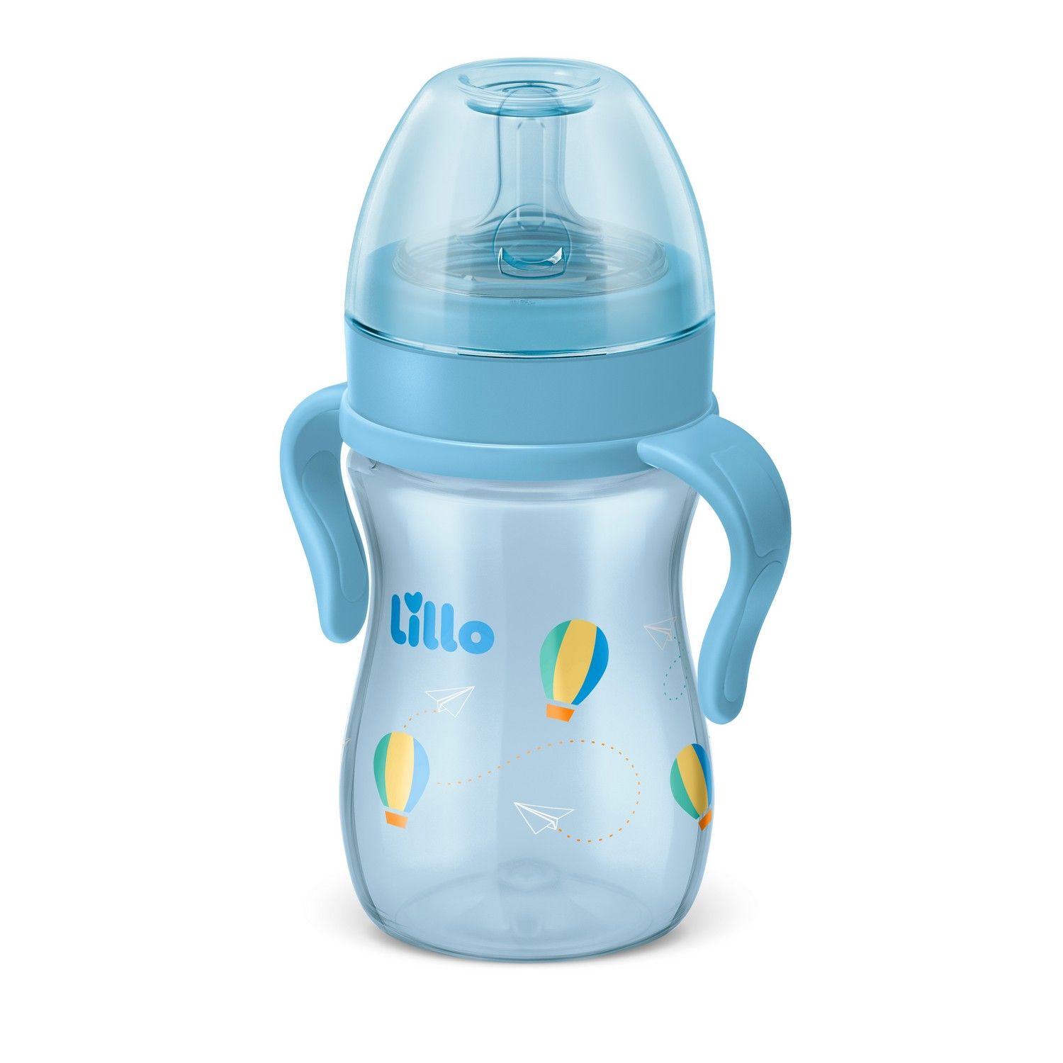 Mamadeira com Alça Super Evolution Azul 240ml