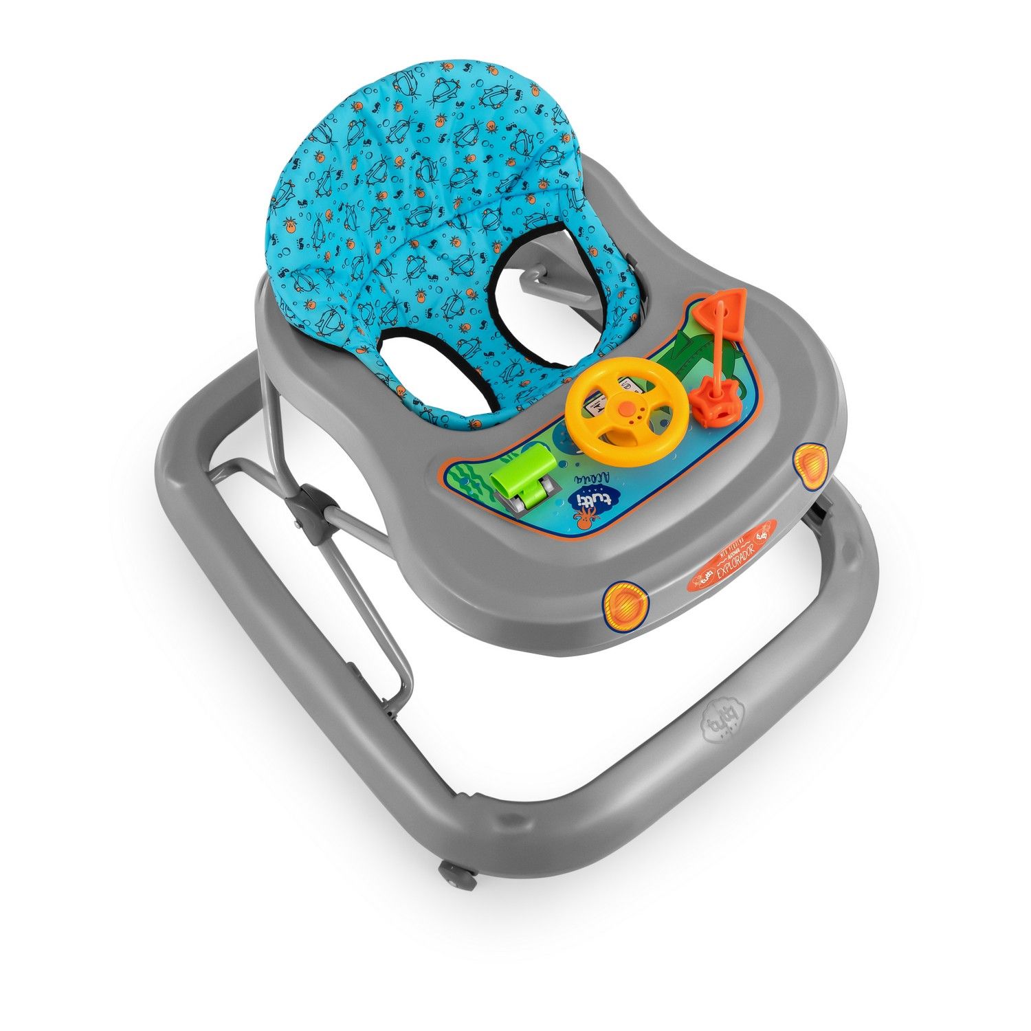 Andador Explorador Azul e Cinza