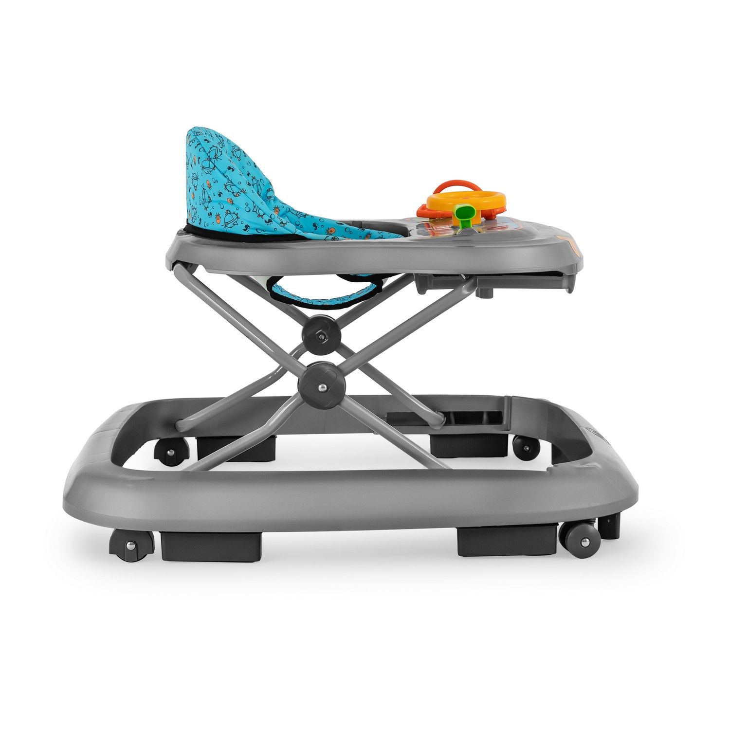 Andador Explorador Azul e Cinza