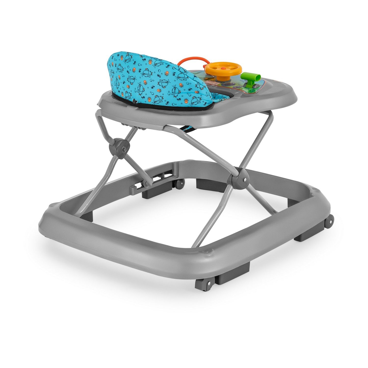 Andador Explorador Azul e Cinza