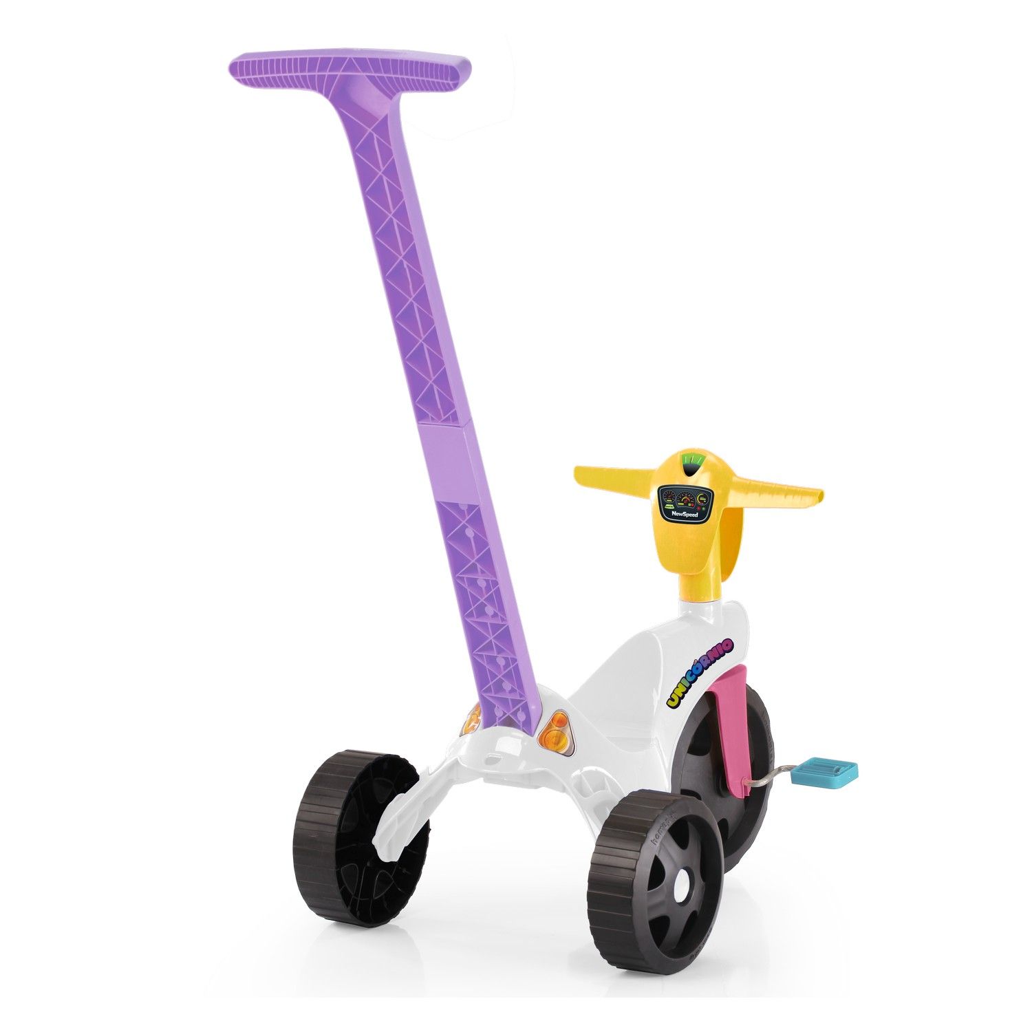 Triciclo com Empurrador Unicórnio