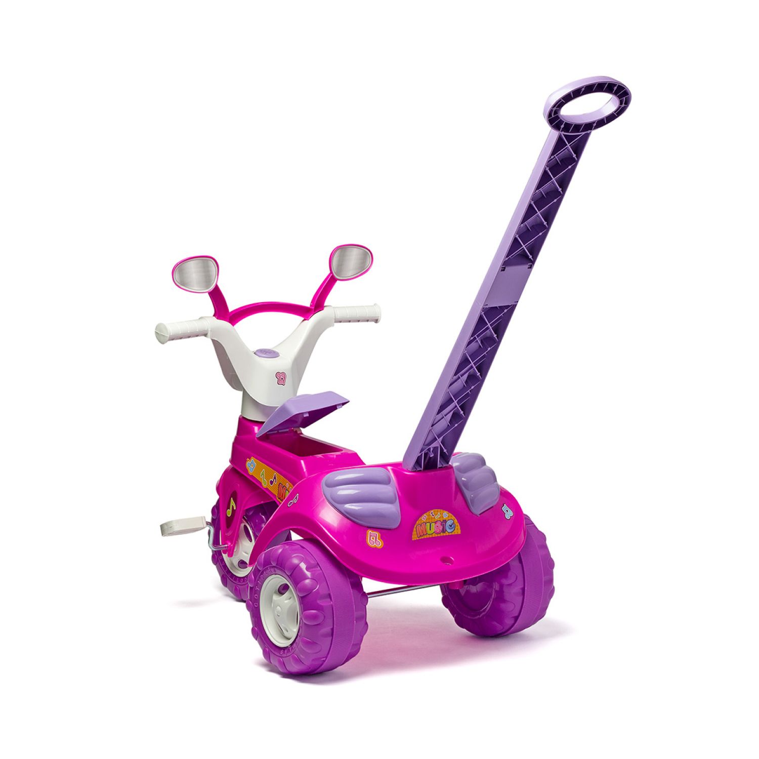 Triciclo com Empurrador Baby Music