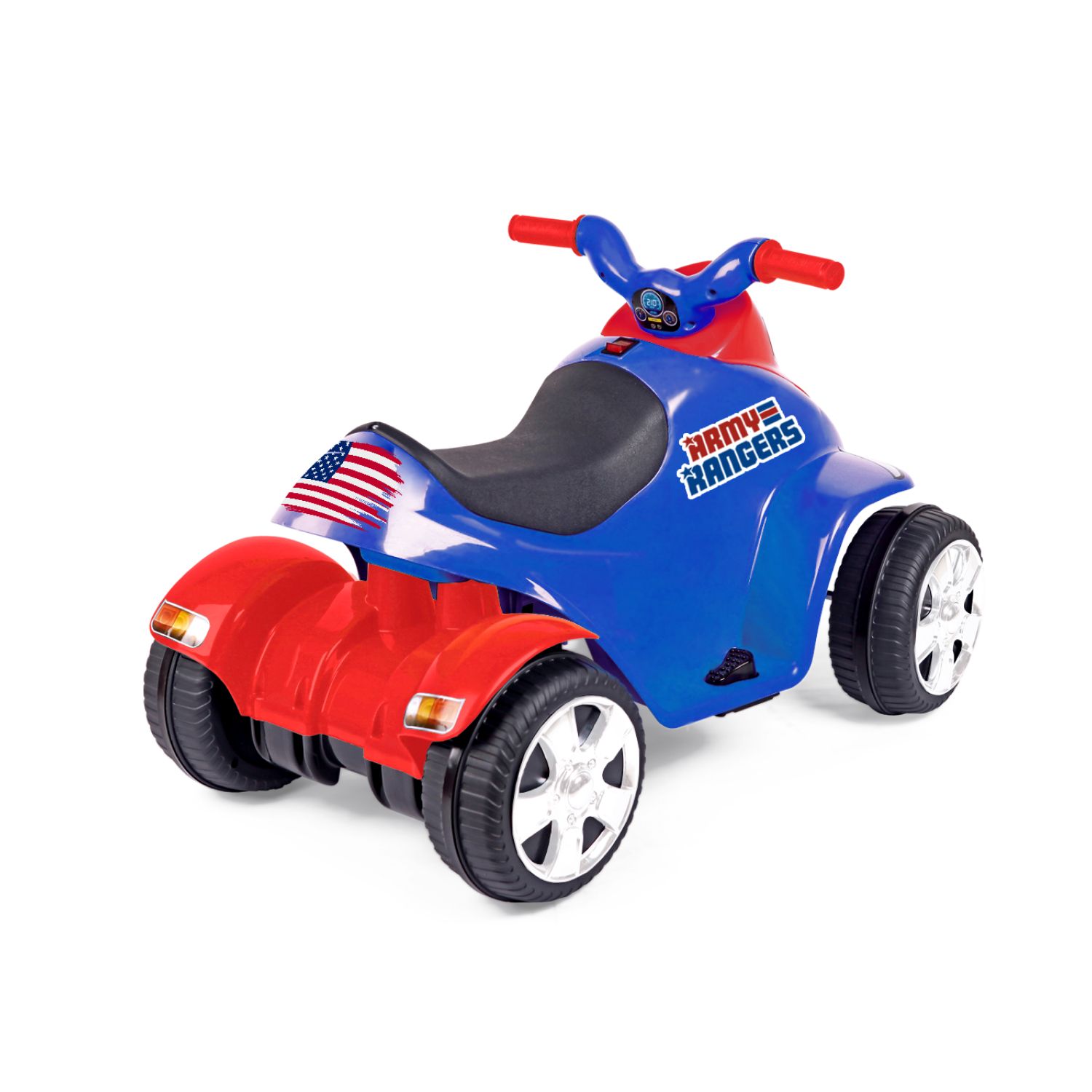 Quadriciclo Elétrico Infantil Army Rangers Azul