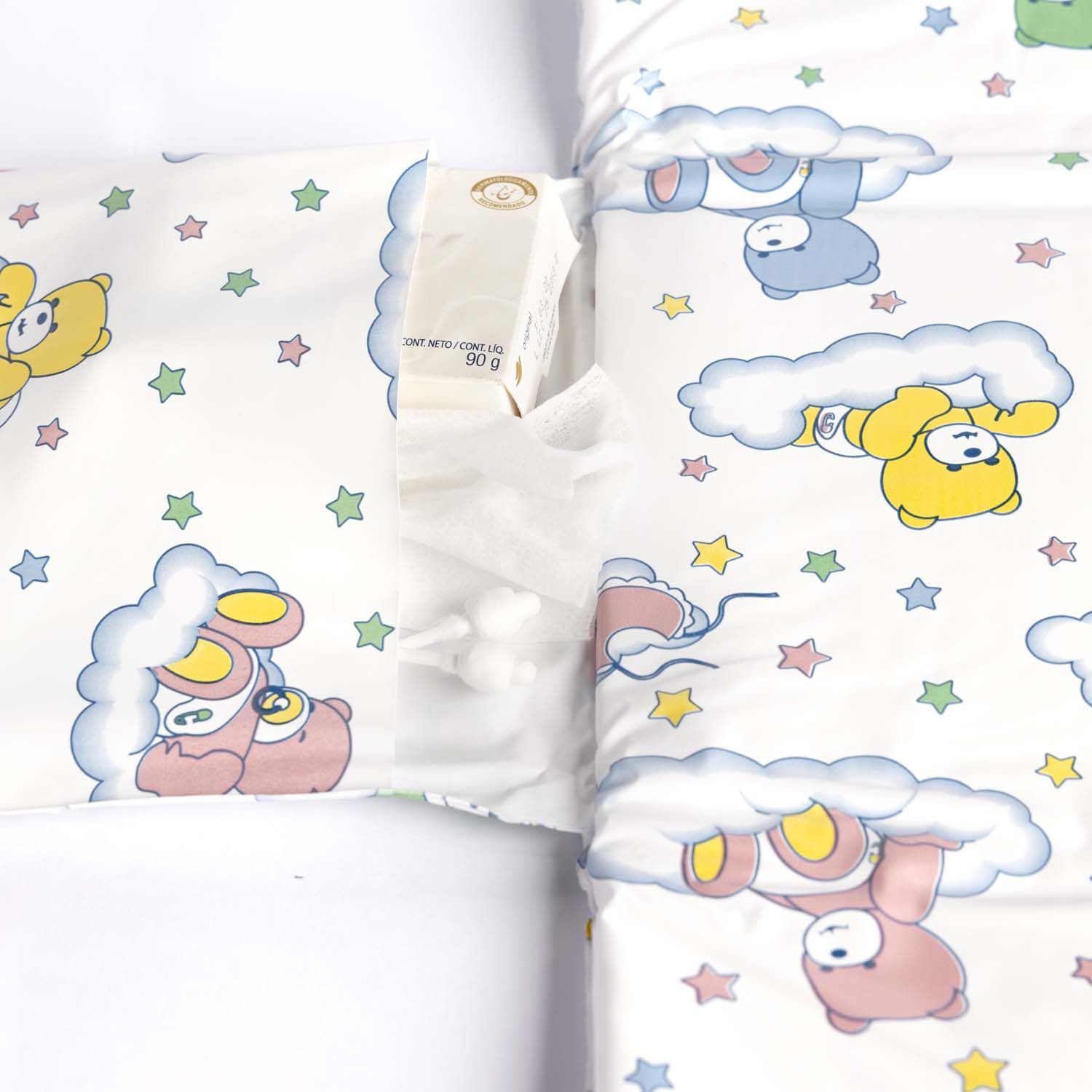 Trocador de Fraldas Portátil Ursinhos nas Nuvens