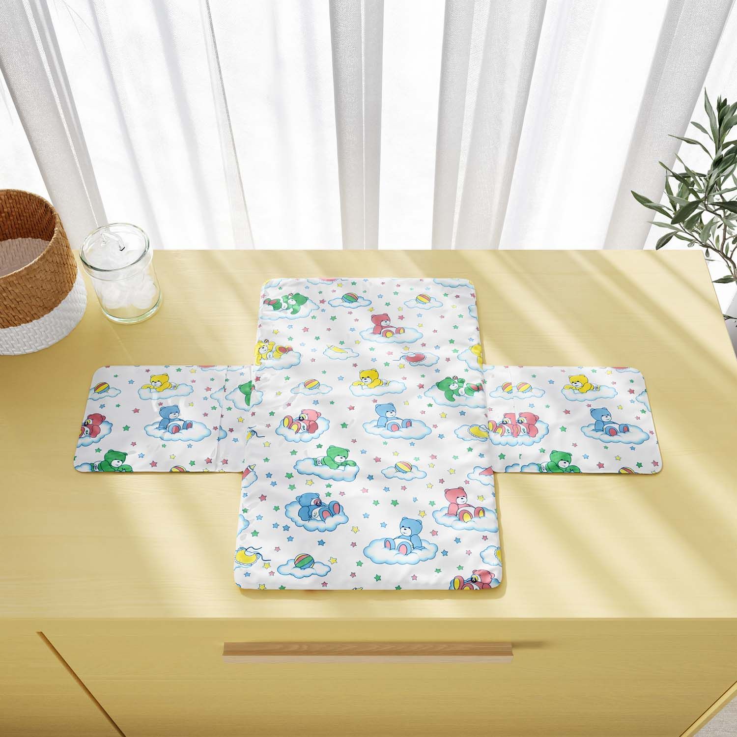 Trocador de Fraldas Portátil Ursinhos nas Nuvens