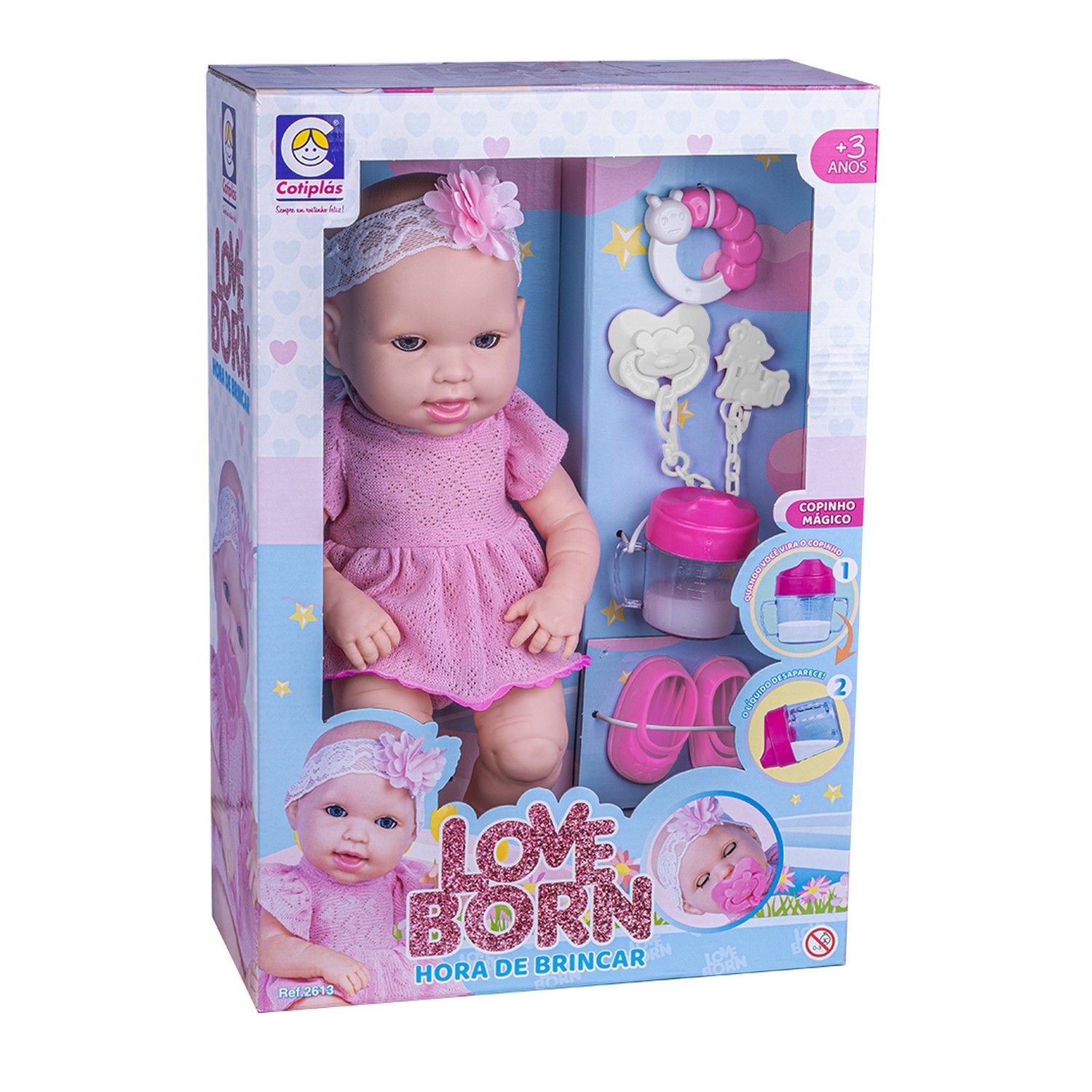 Boneca Love Born Hora de Brincar