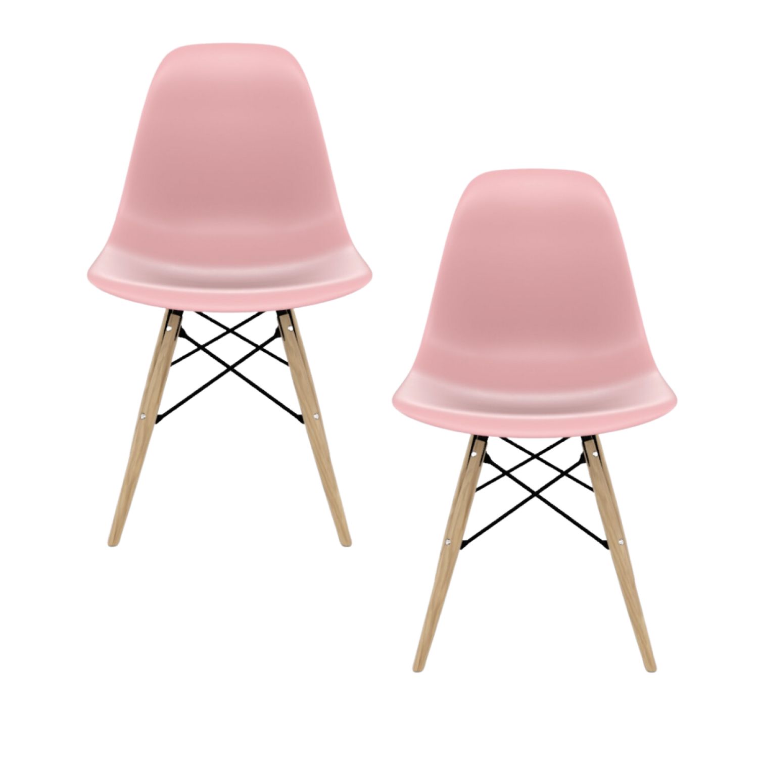 Kit Cadeira Infantil Eames Rosa