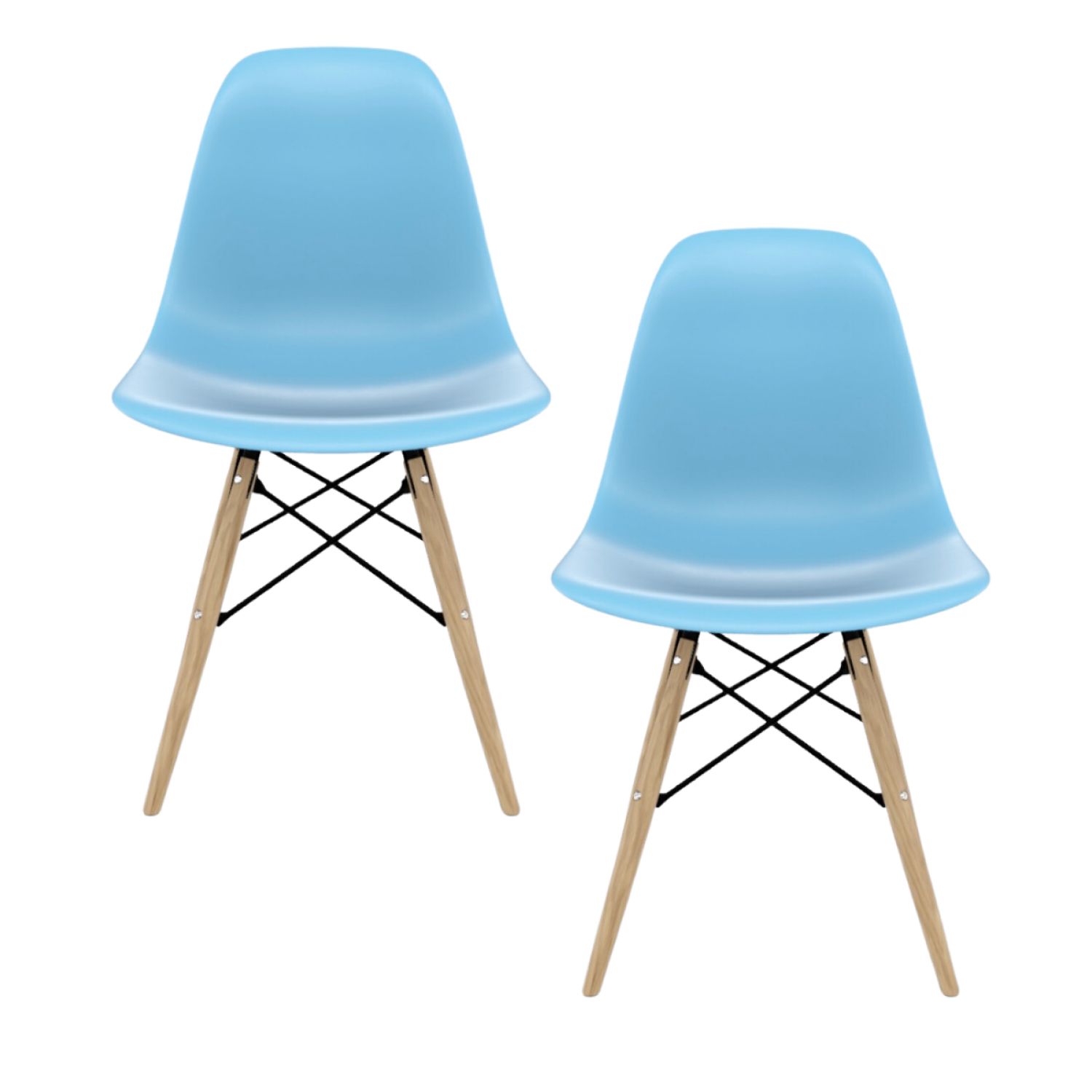 Kit Cadeira Infantil Eames Azul