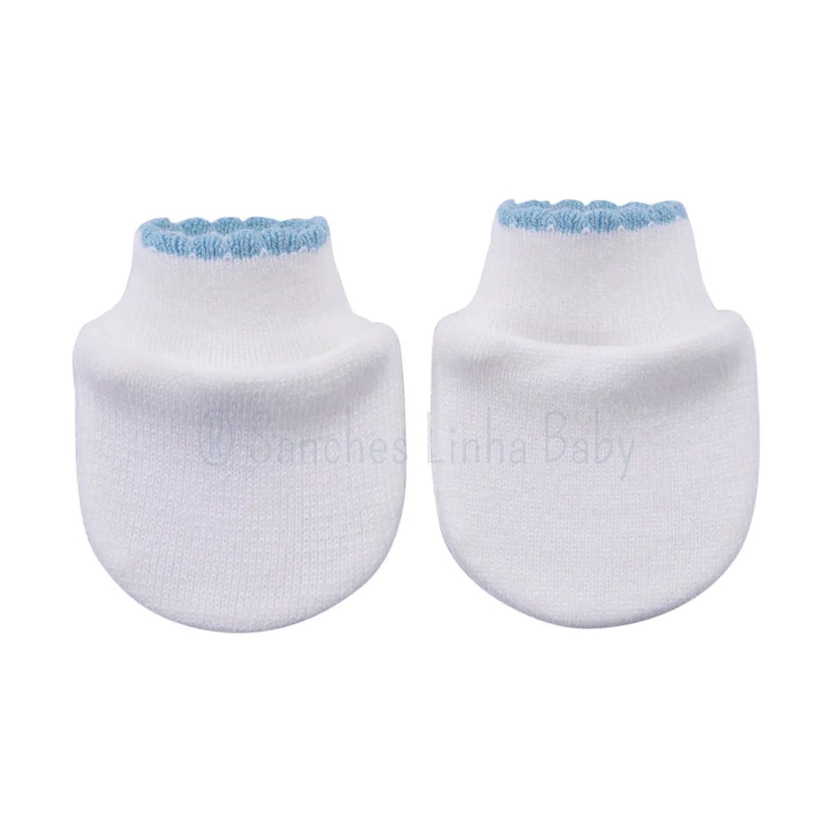 Luva Bebê Sanches Acrílica Azul
