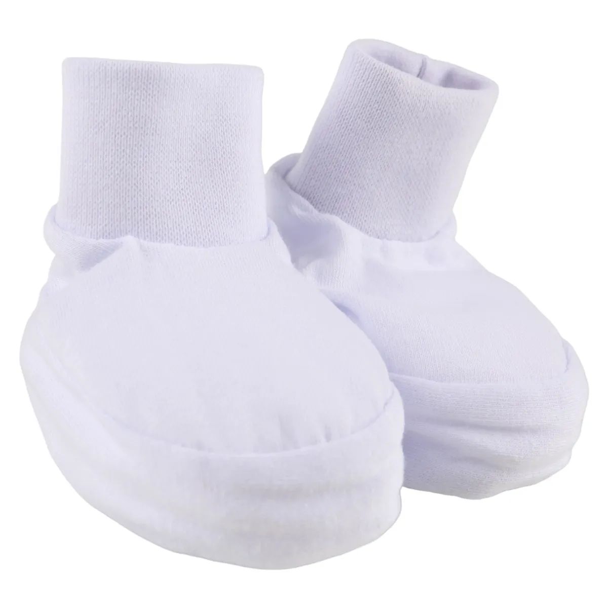 Pantufa Bebê Chutinho Liso Branco