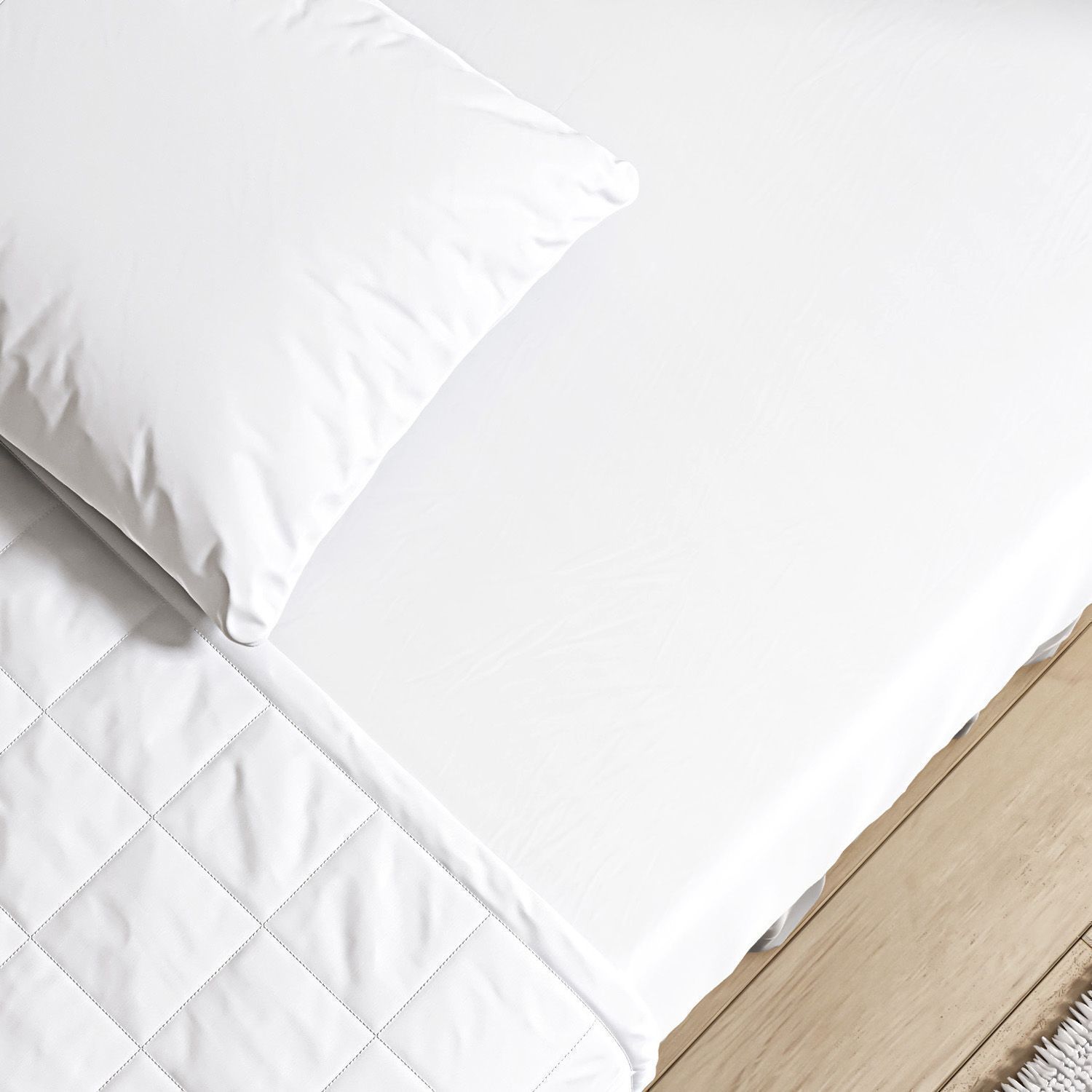 Lençol Berço de Malha Branco com Elástico