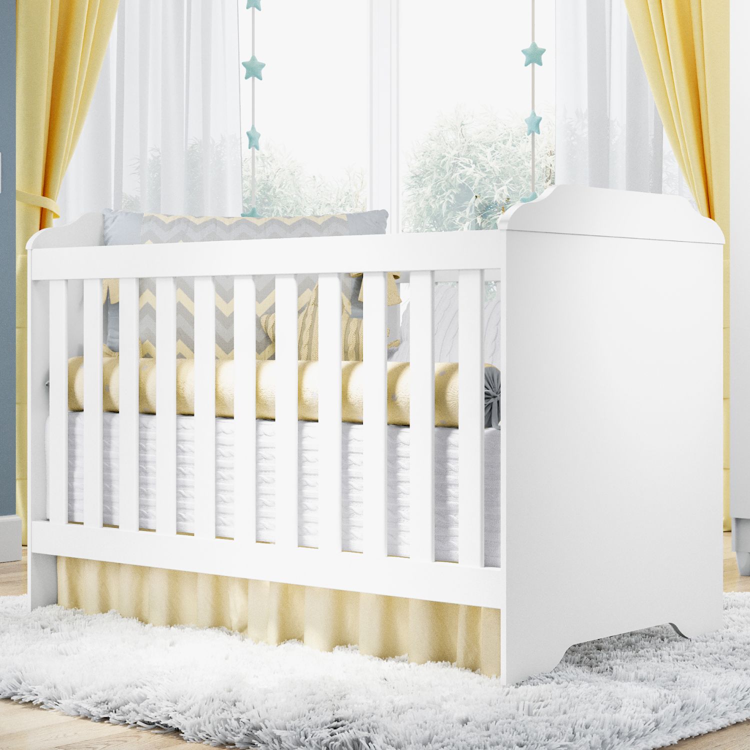 Berço Americano Branco Mel