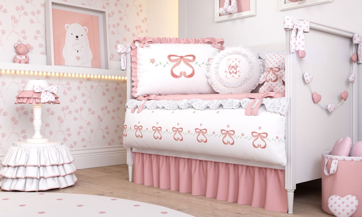 Kit Berço Sophia Rosé