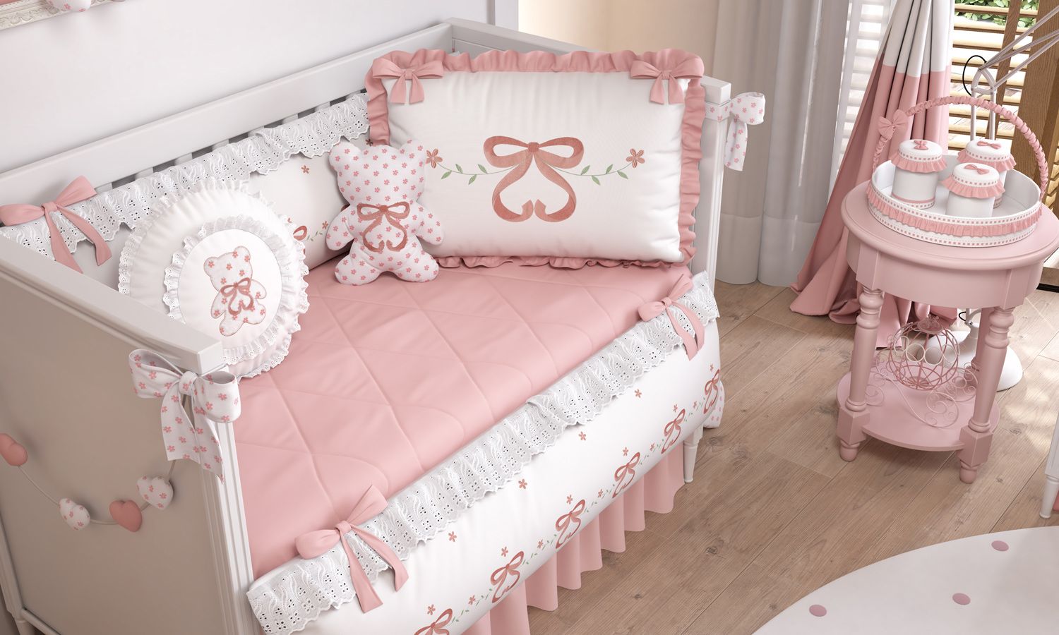 Kit Berço Sophia Rosé