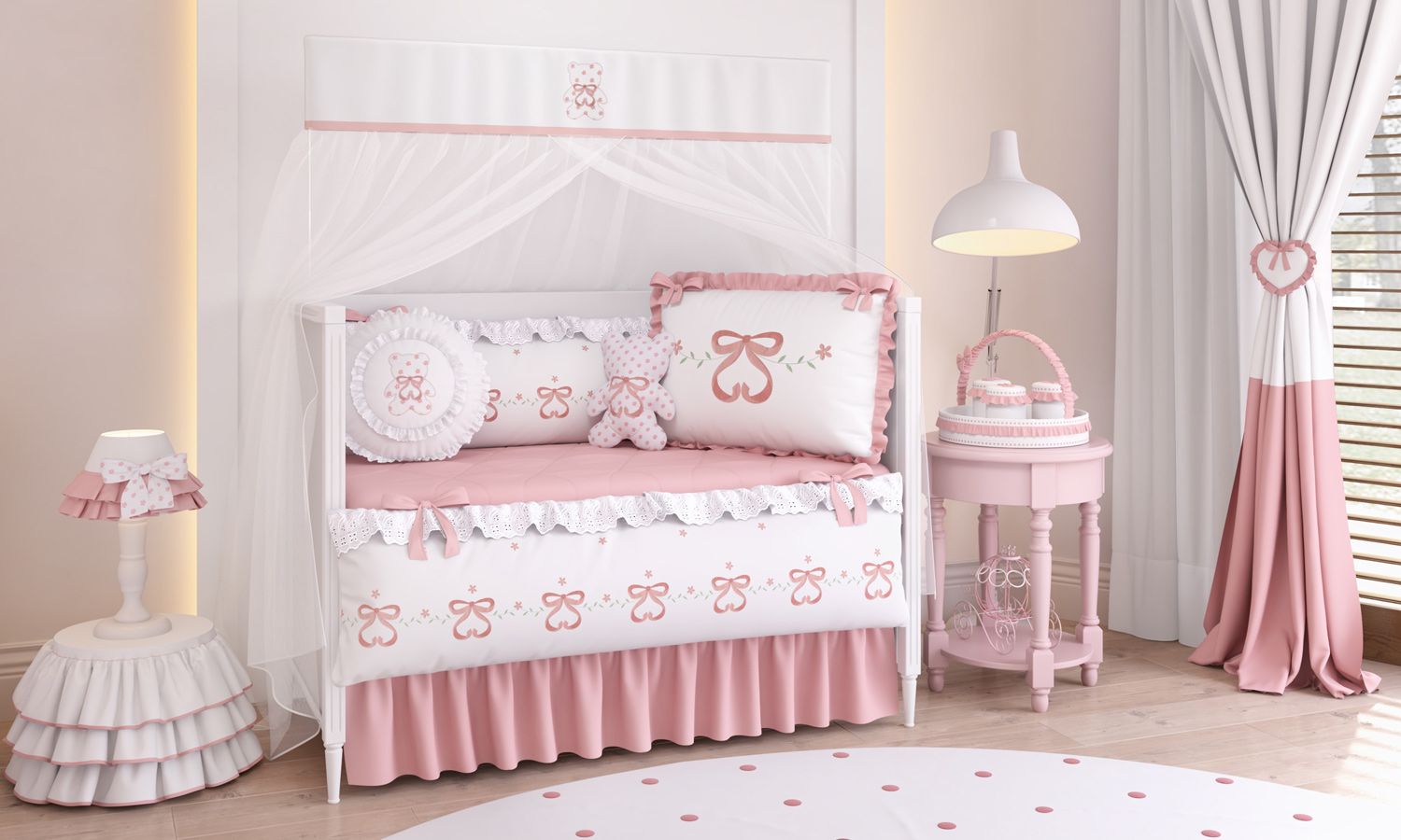 Kit Berço Sophia Rosé