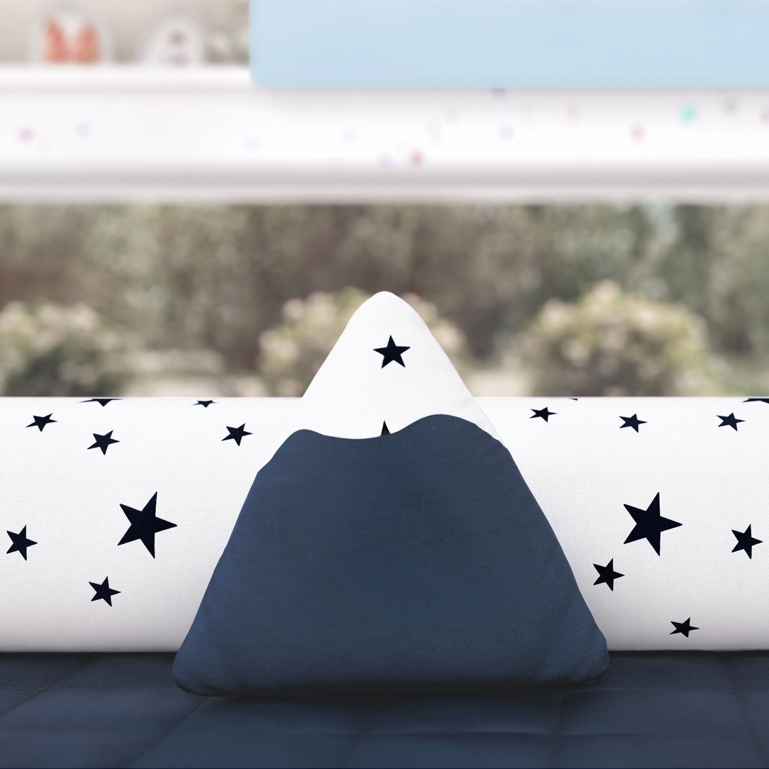 Almofada Mini Montanha Estrelinhas Amarelo 16cm