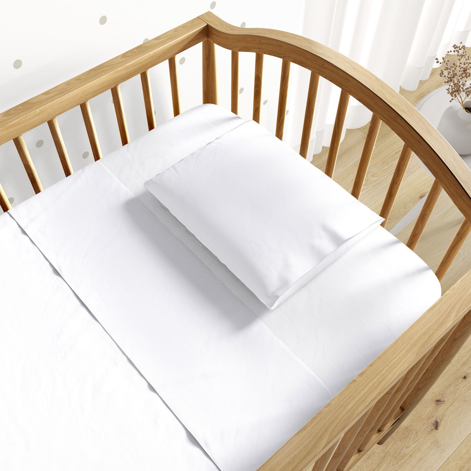 Jogo de Lençol Berço Branco 3 peças